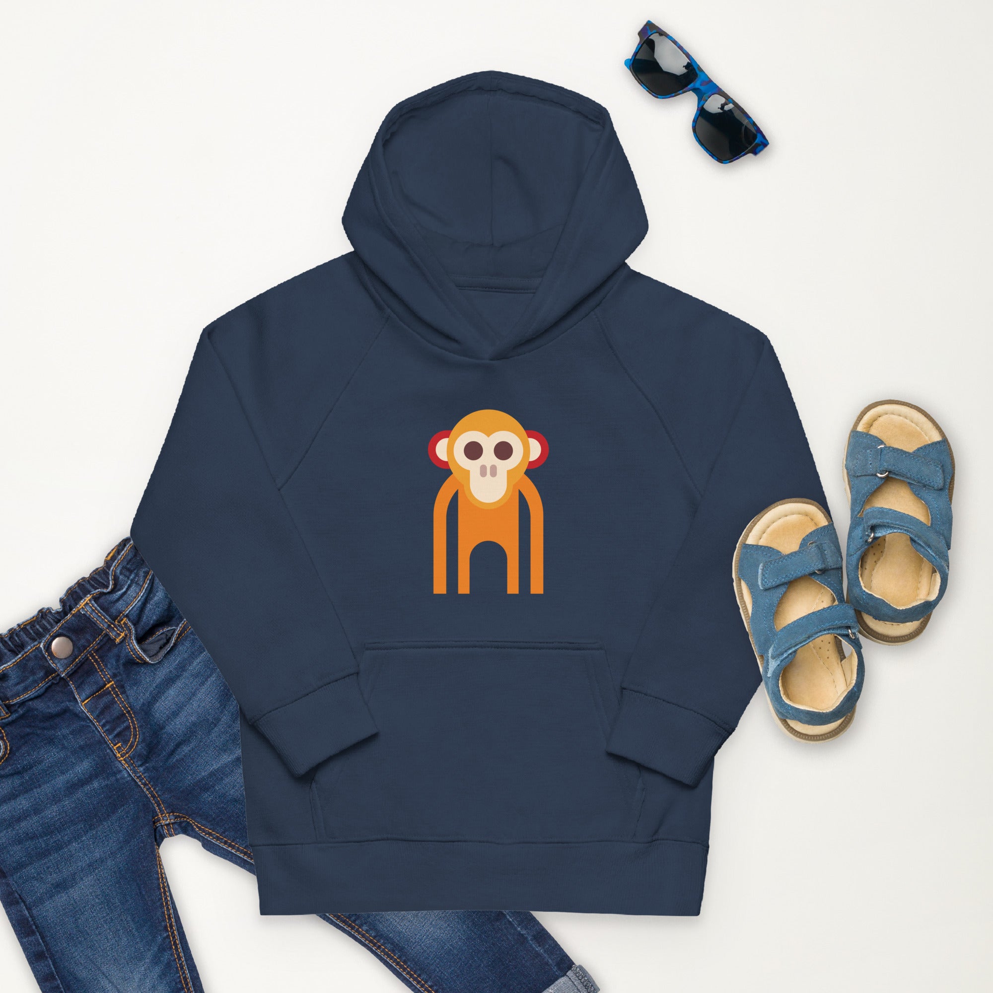 Kids eco hoodie Monkey I