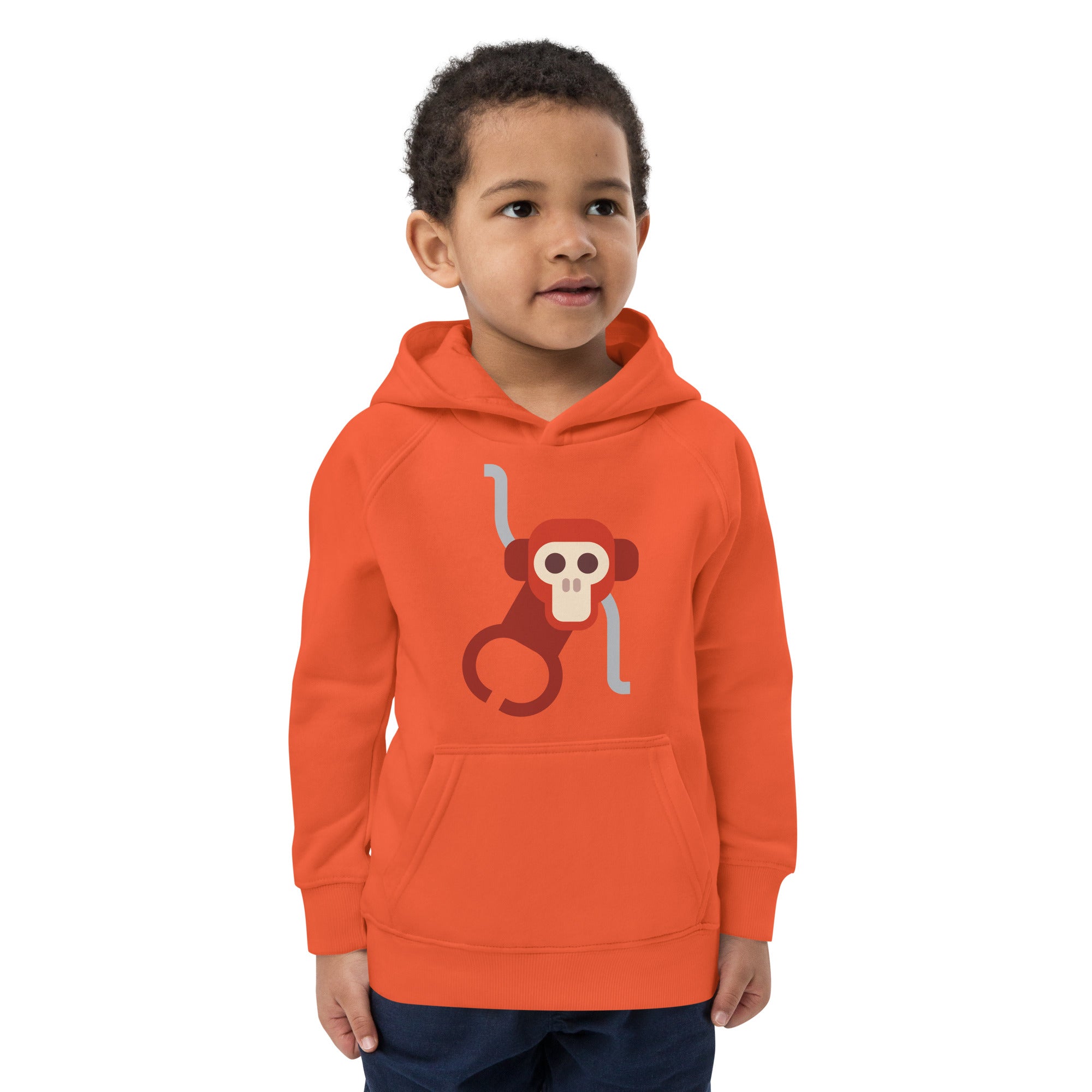 Kids eco hoodie Monkey II