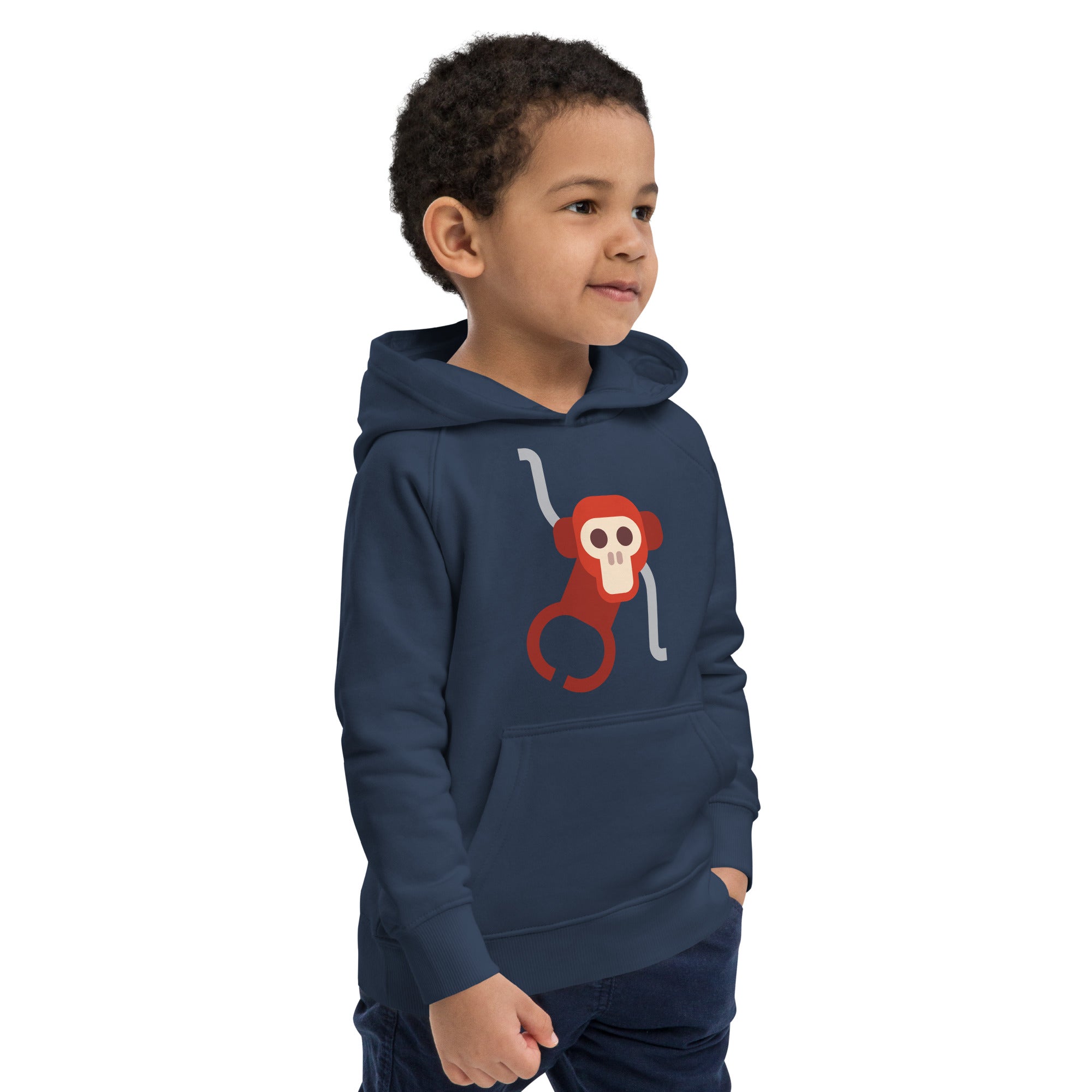 Kids eco hoodie Monkey II