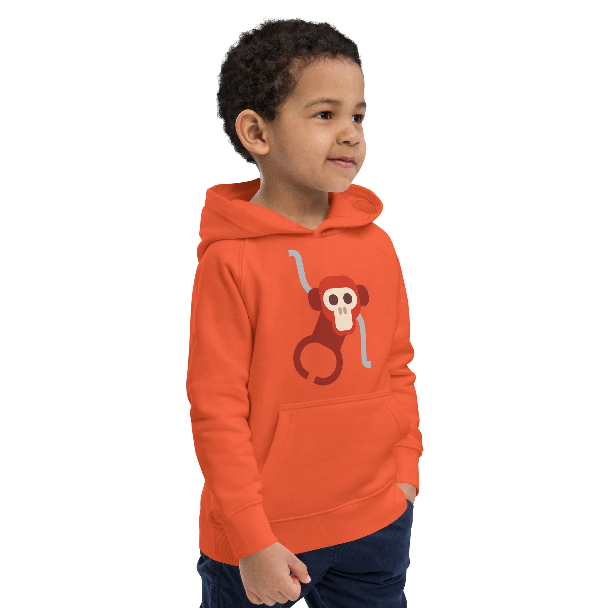 Kids eco hoodie Monkey II