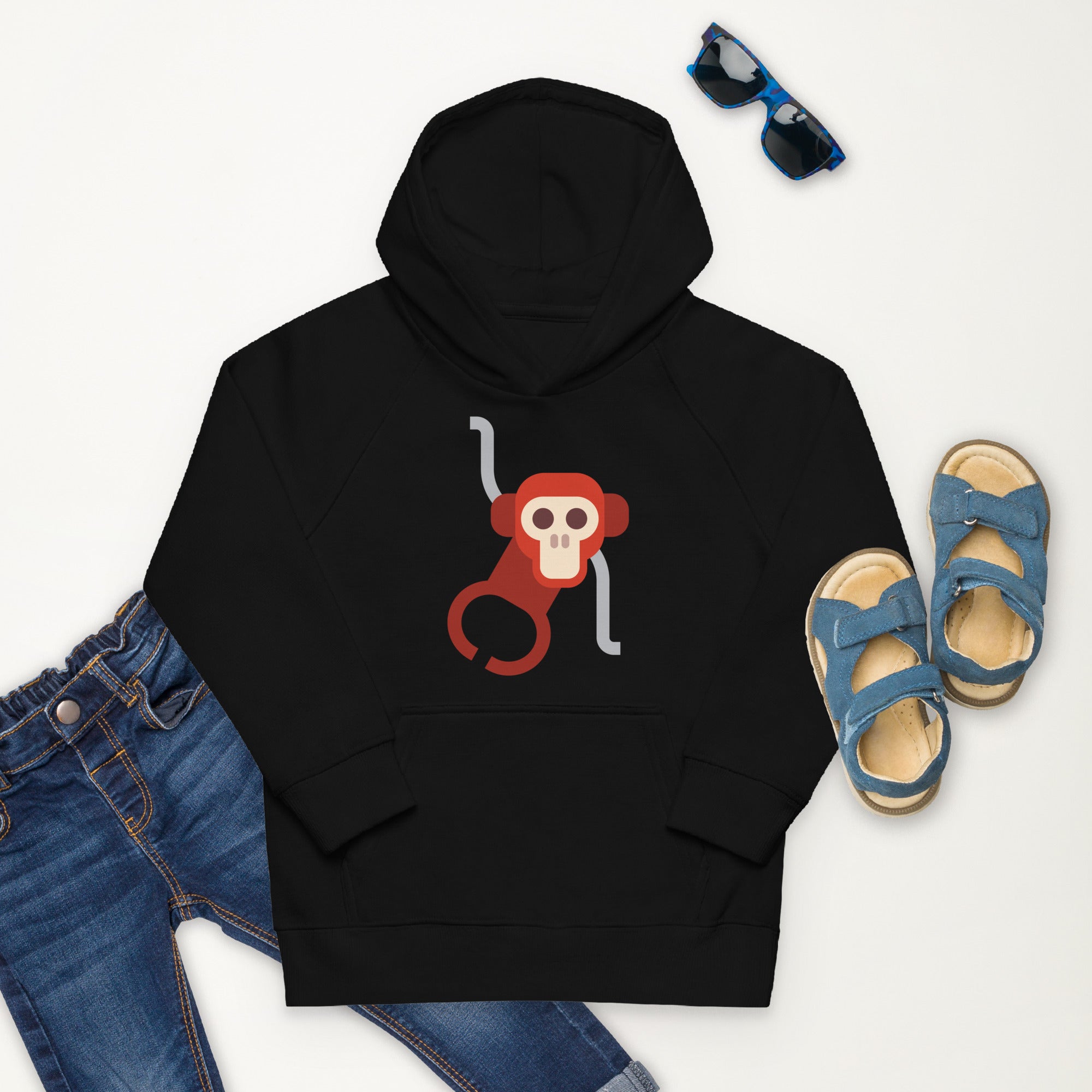 Kids eco hoodie Monkey II