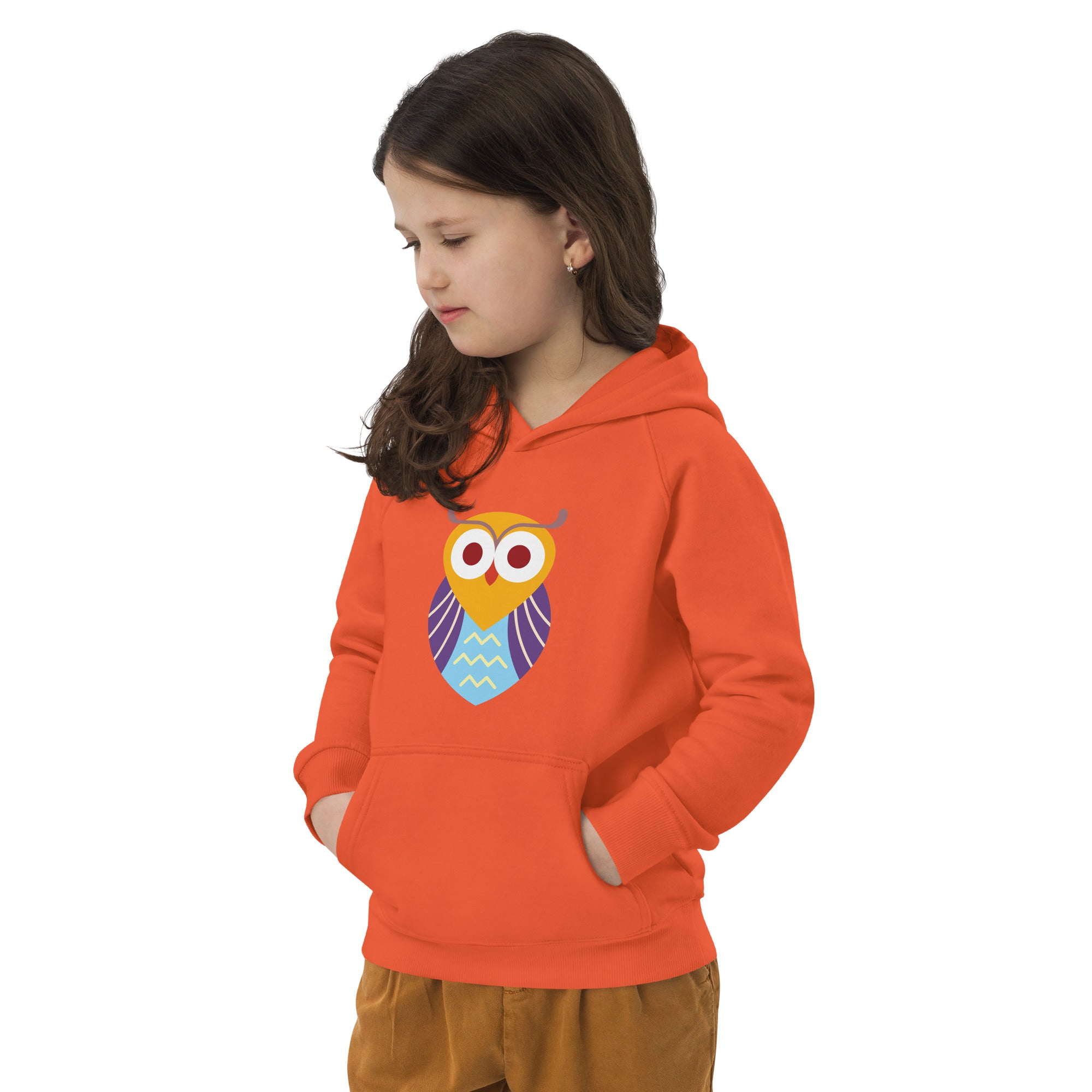 Kids eco hoodie Owl I