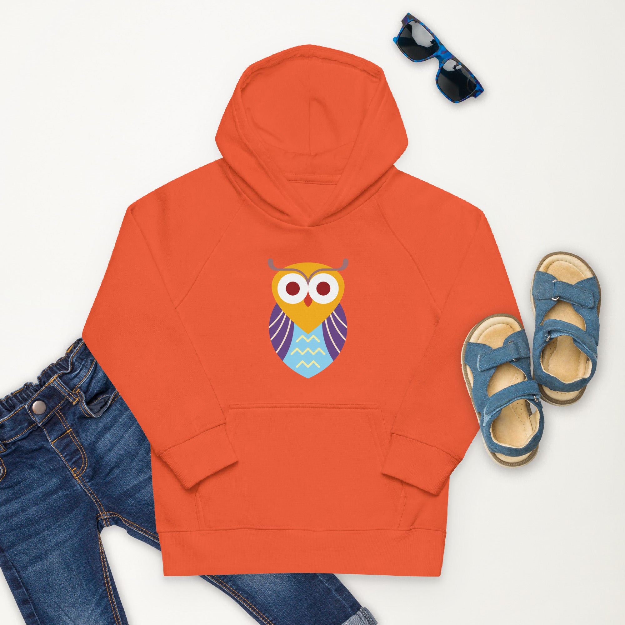 Kids eco hoodie Owl I