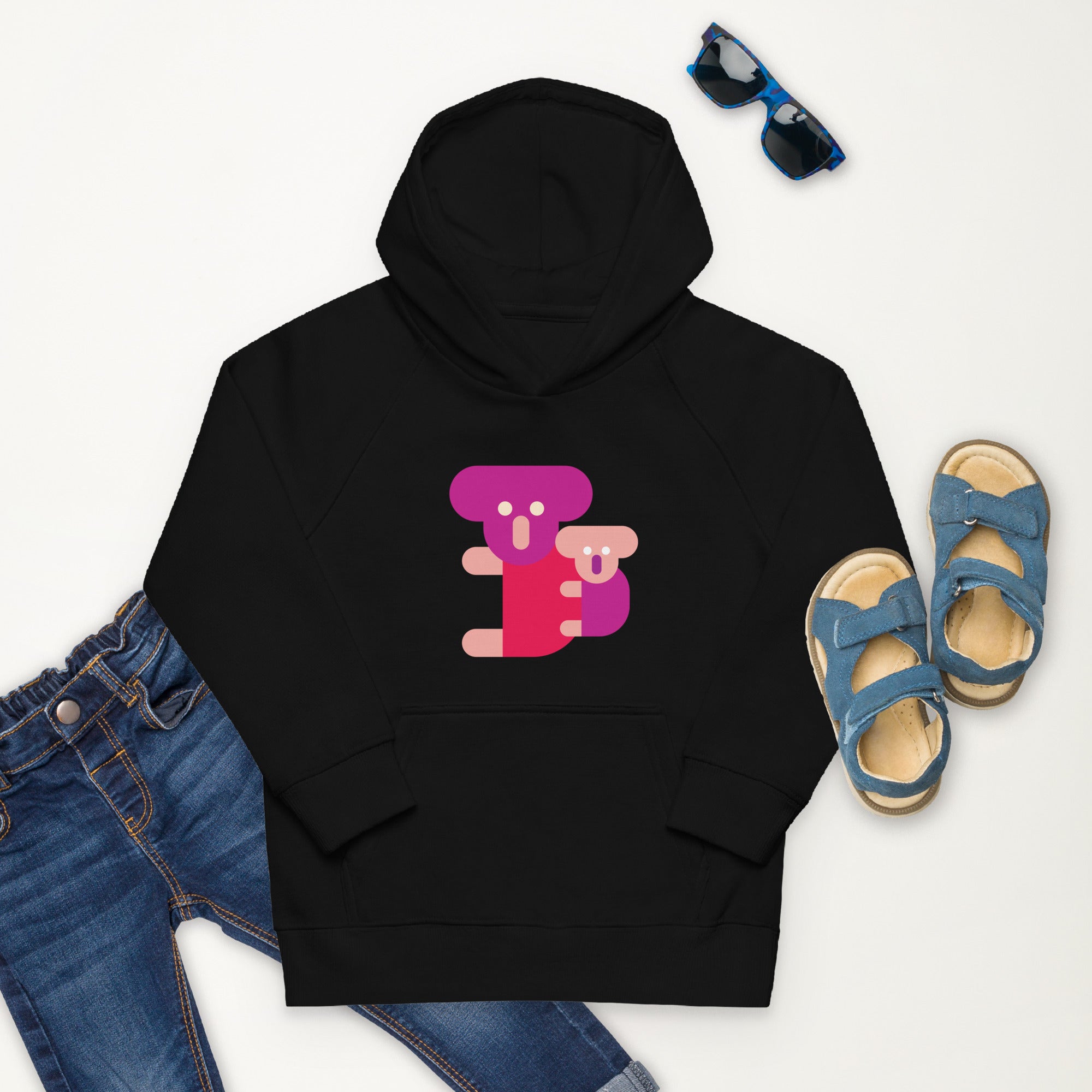 Kids eco hoodie Panda