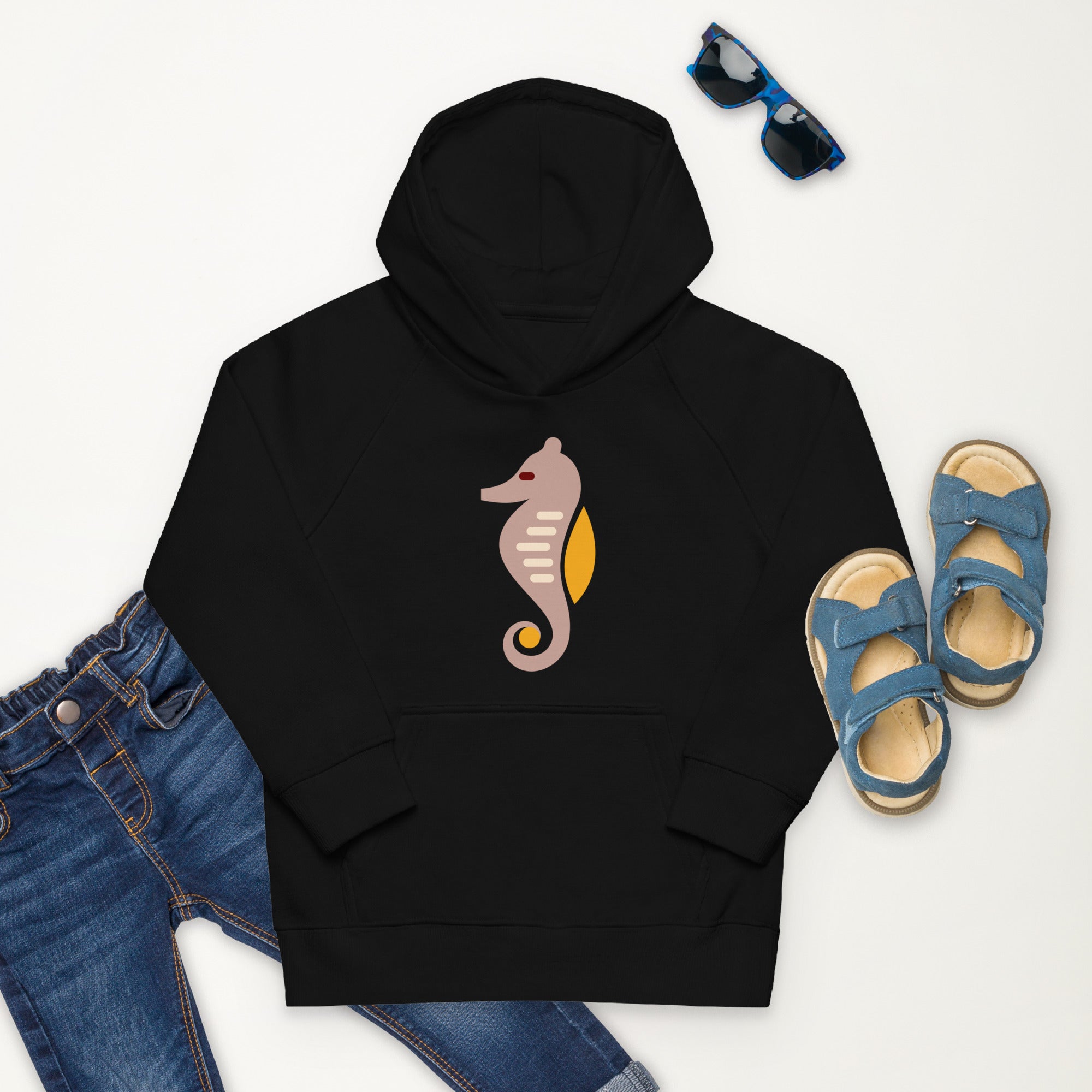 Kids eco hoodie Sea Horse