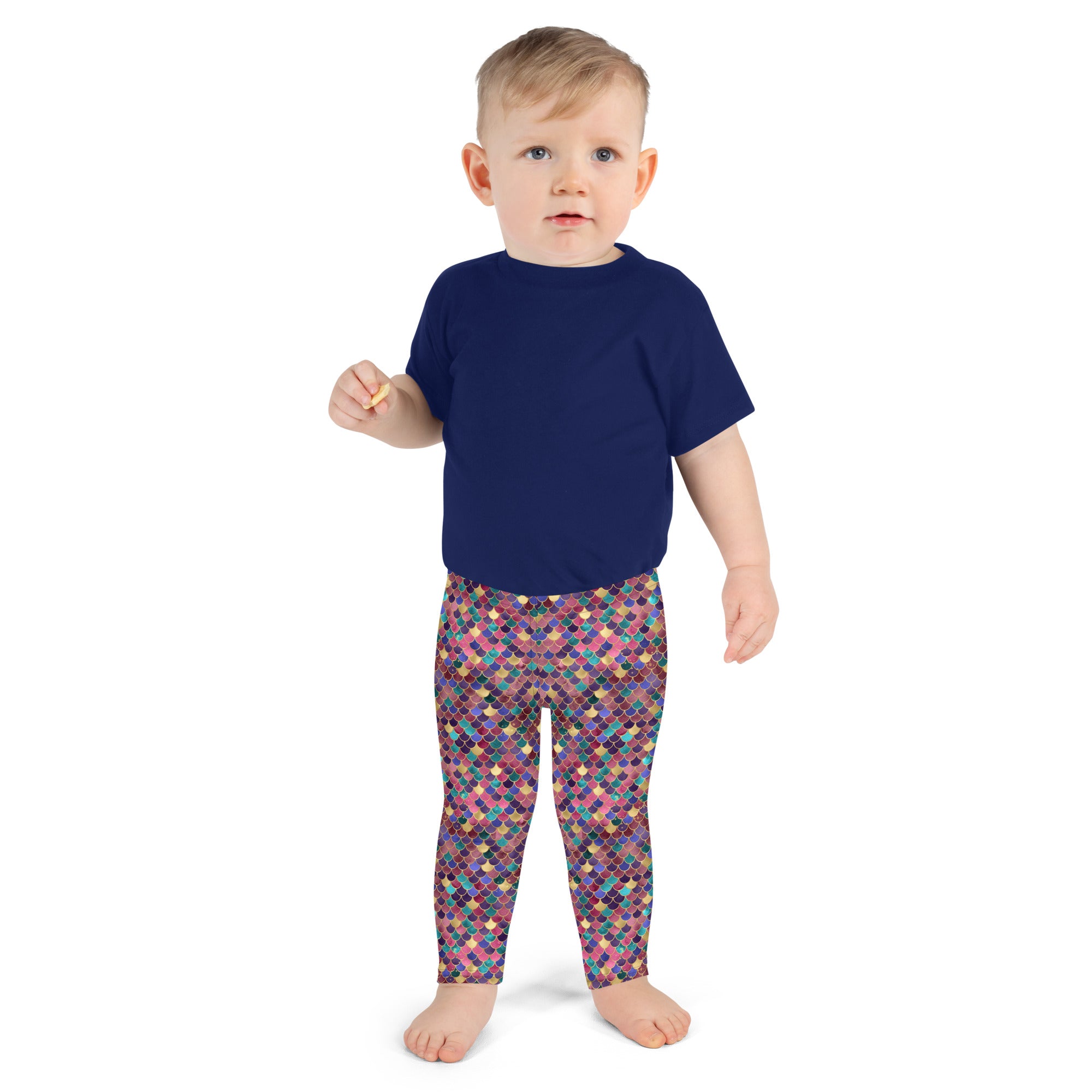 Kid's Leggings Mermaid Pink and Gold