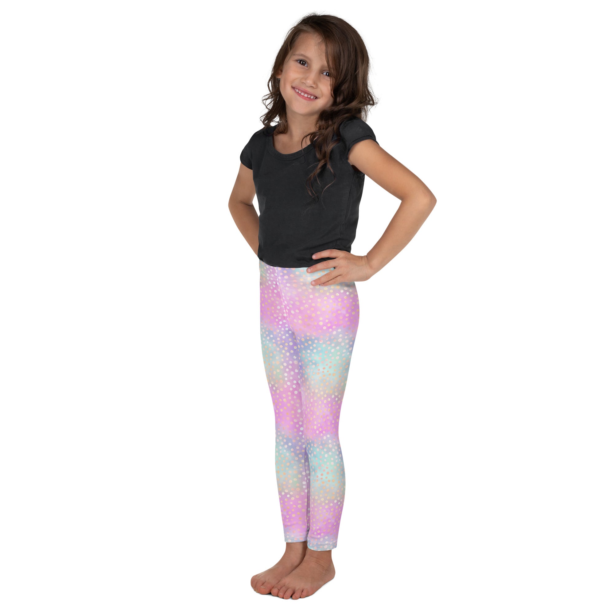 Kid's Leggings Pink and Stars