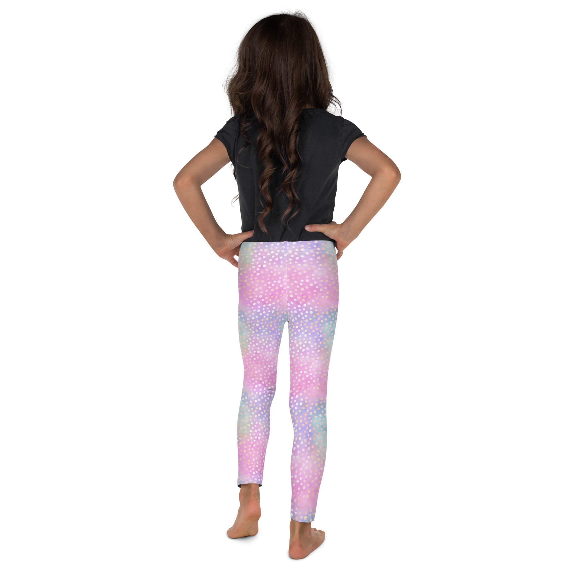 Kid's Leggings Pink and Stars
