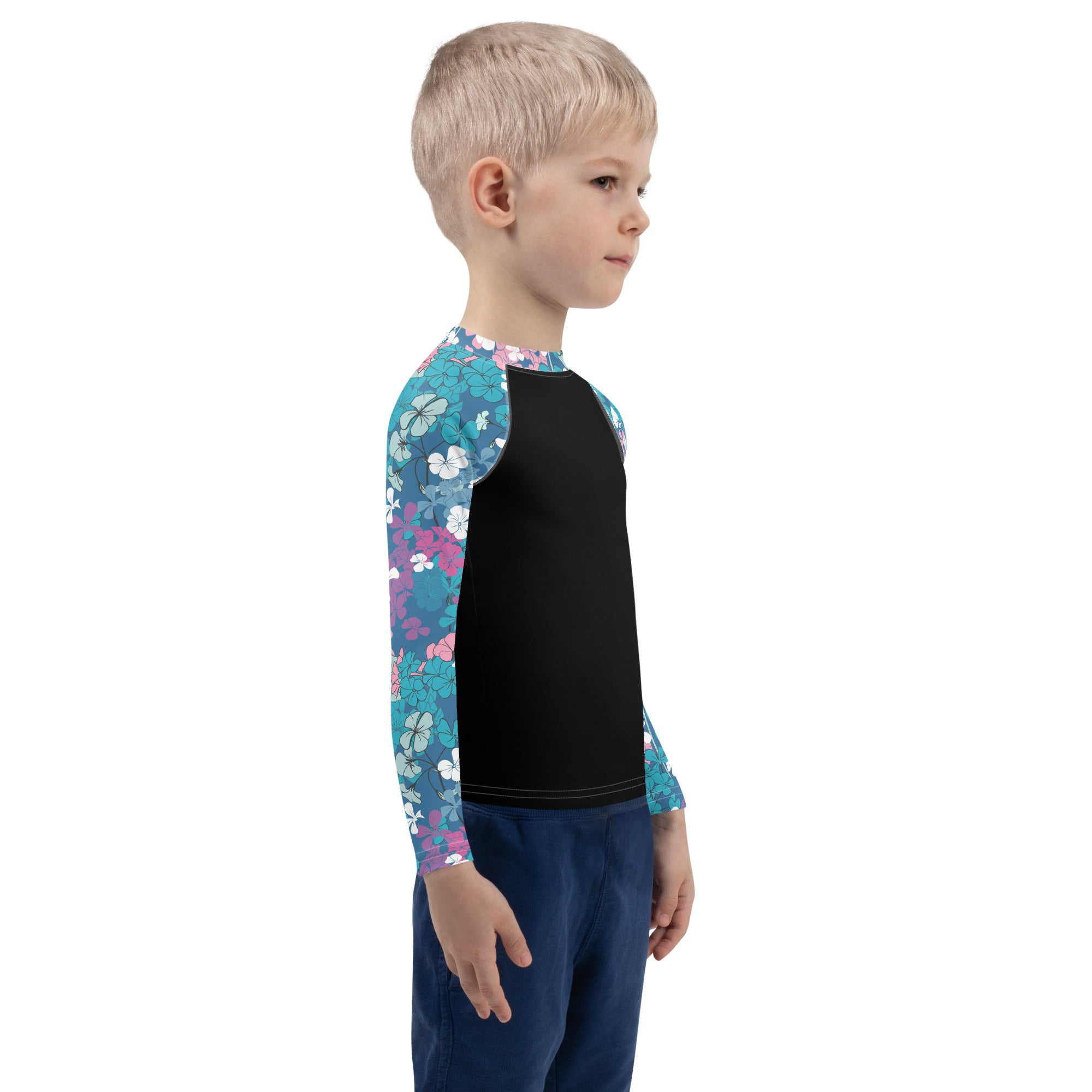 Kids Rash Guard Floral Garden
