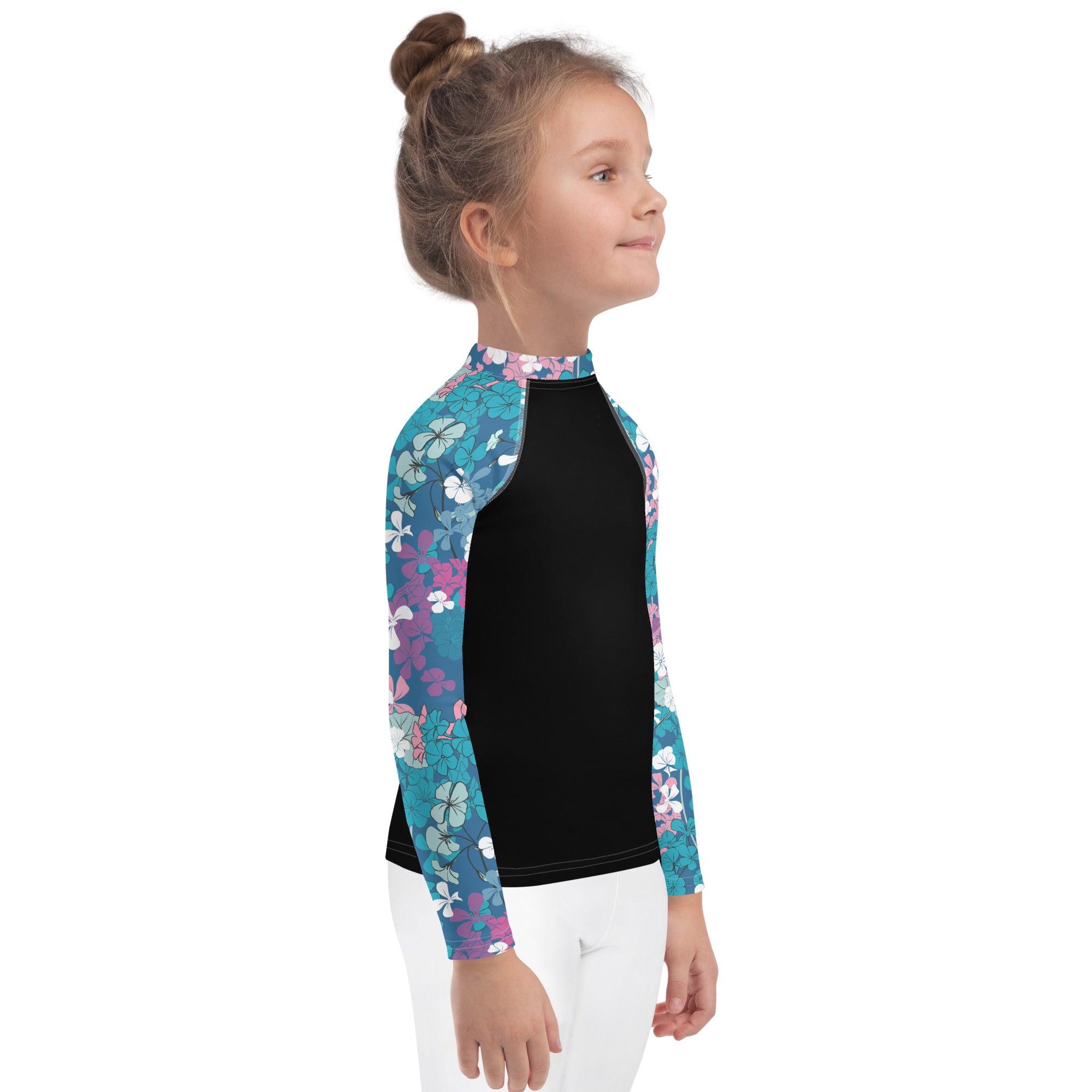Kids Rash Guard Floral Garden