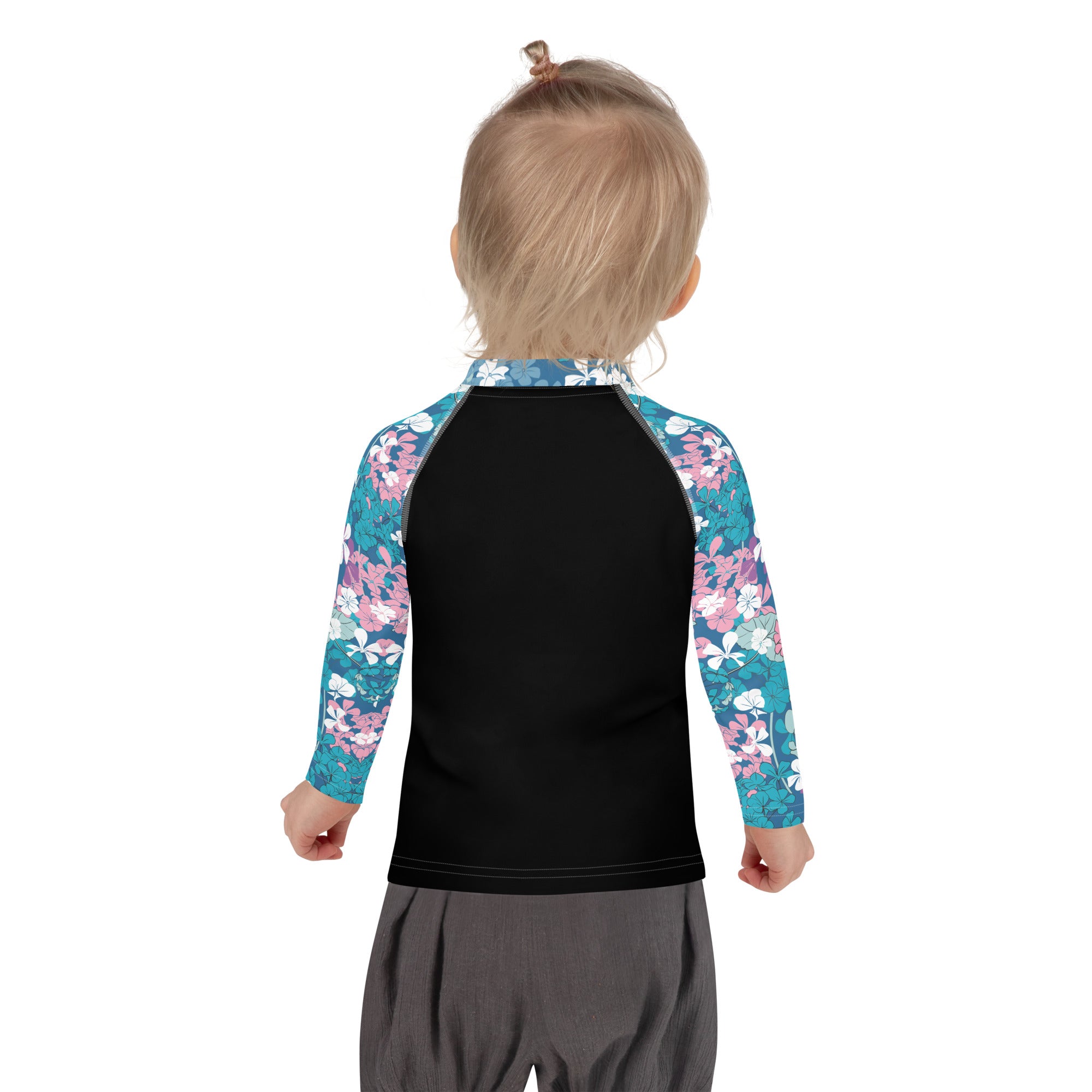 Kids Rash Guard Floral Garden