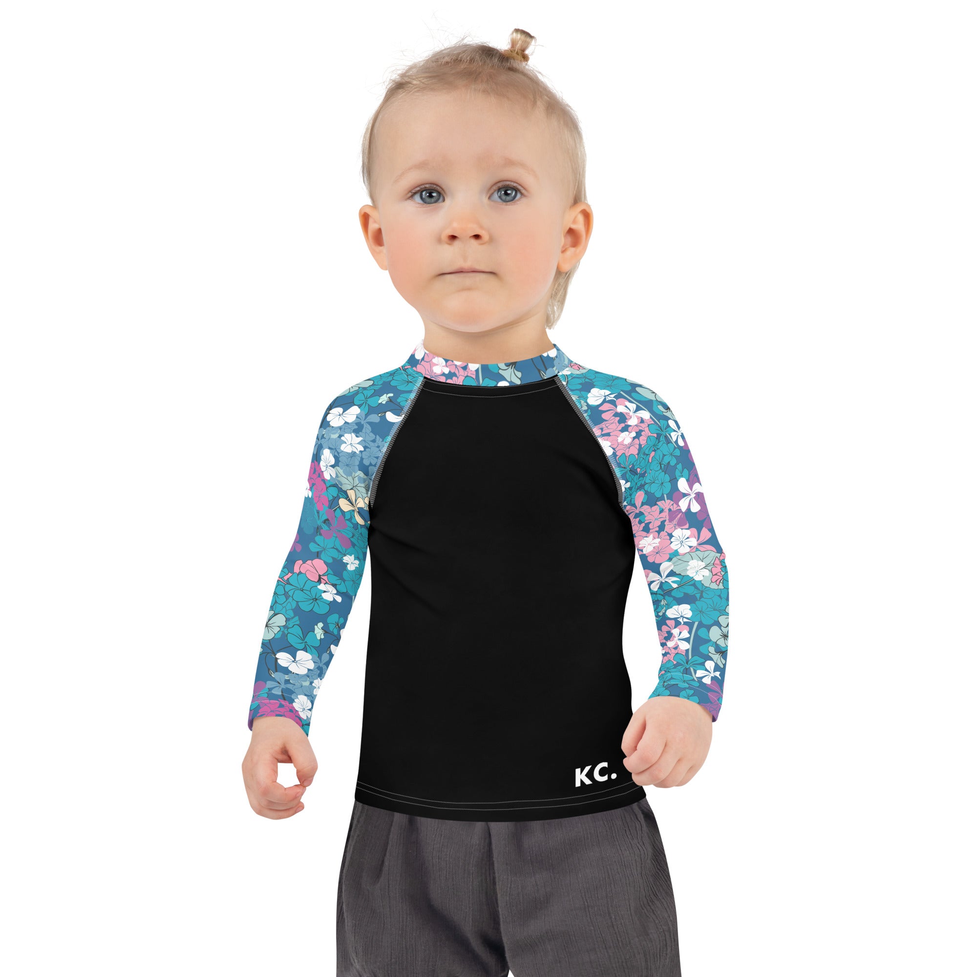 Kids Rash Guard Floral Garden