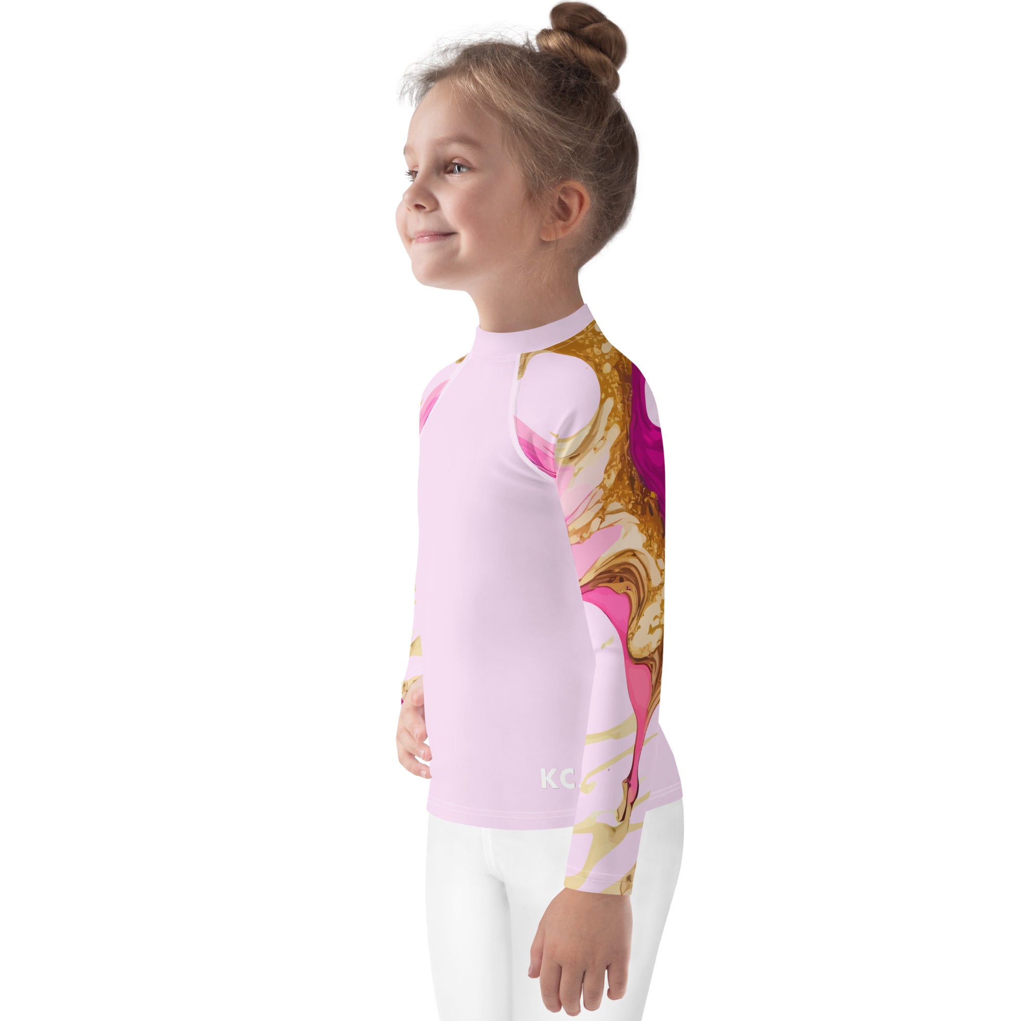 Kids Rash Guard Ink Pattern I