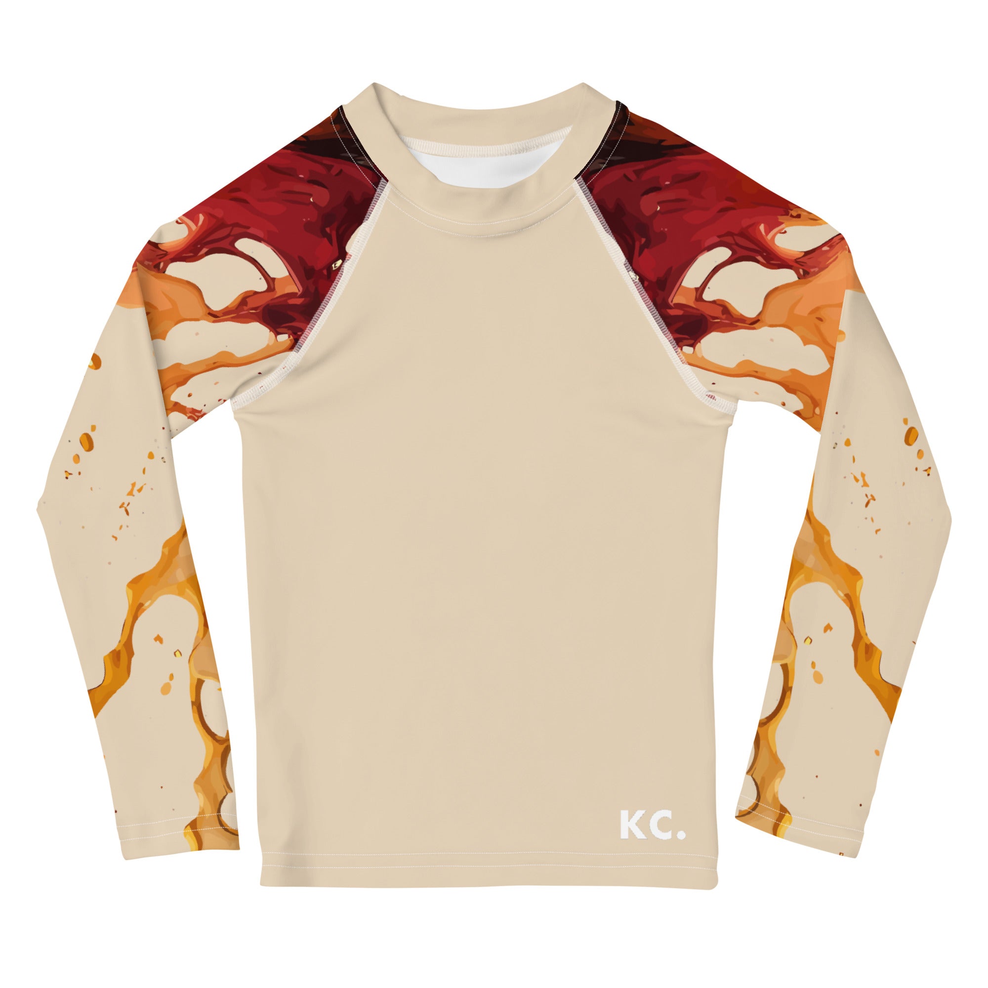 Kids Rash Guard Ink Pattern II