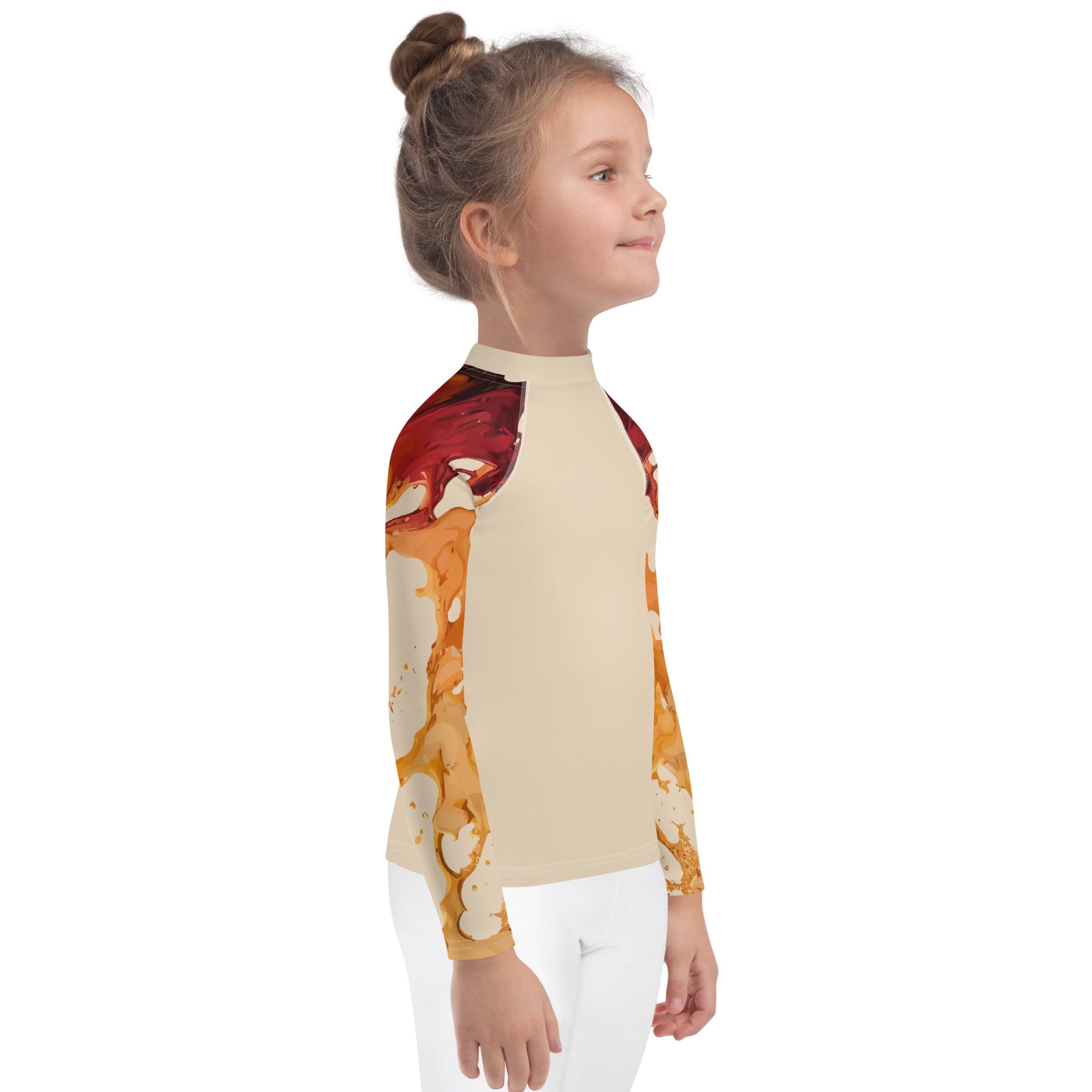 Kids Rash Guard Ink Pattern II