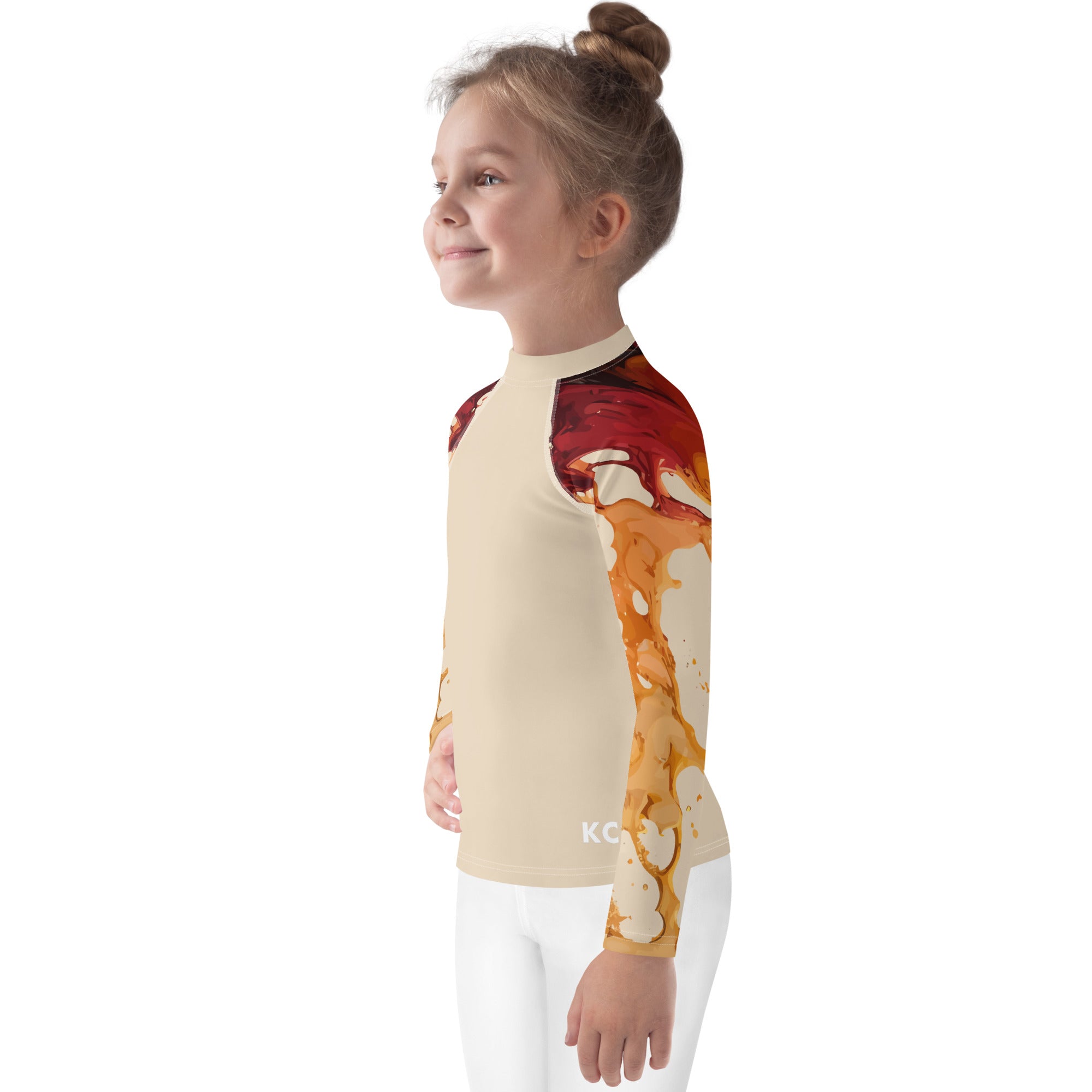 Kids Rash Guard Ink Pattern II
