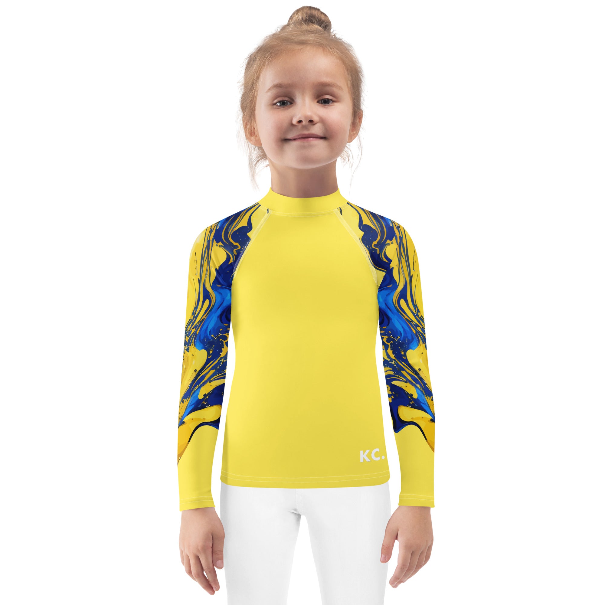 Kids Rash Guard Ink Pattern III