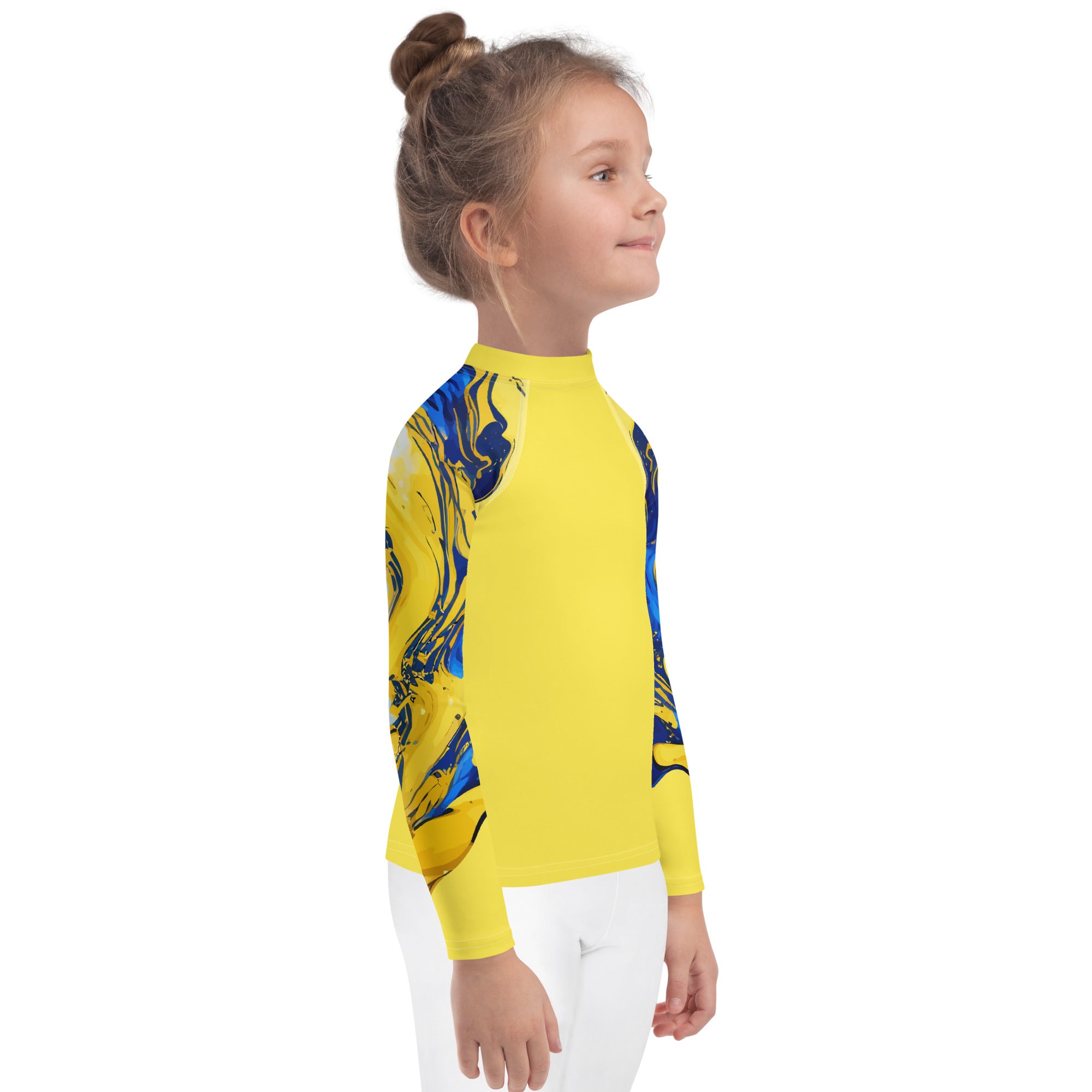 Kids Rash Guard Ink Pattern III