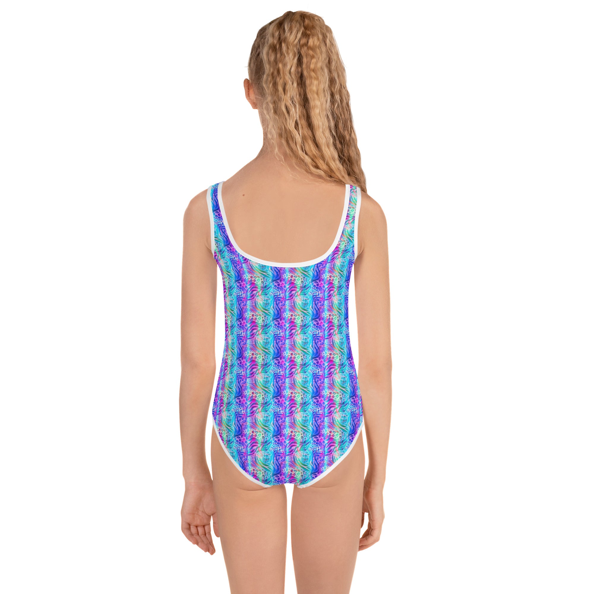 Kids Swimsuit Animal print summer Blue
