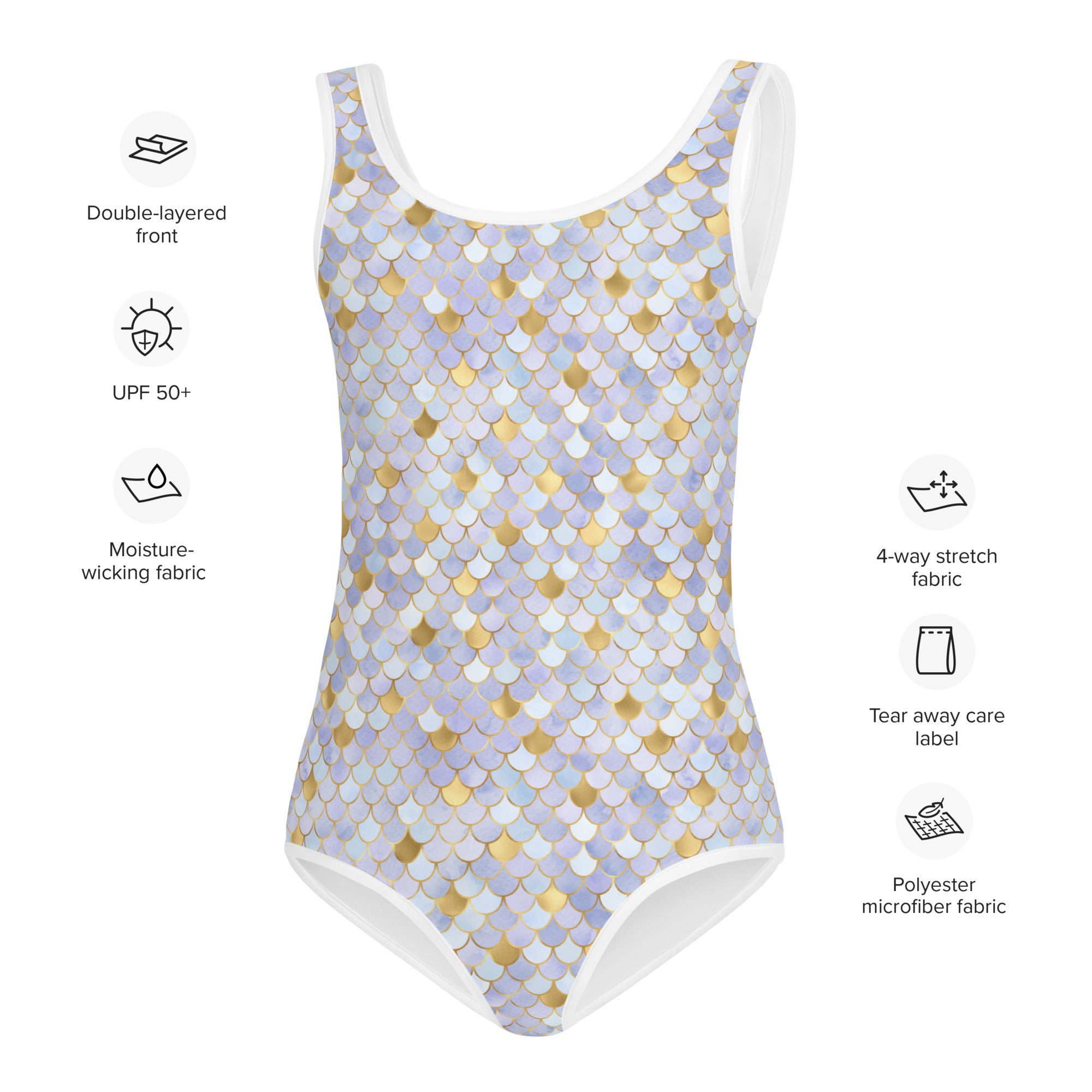 Kids Swimsuit Mermaid Blue