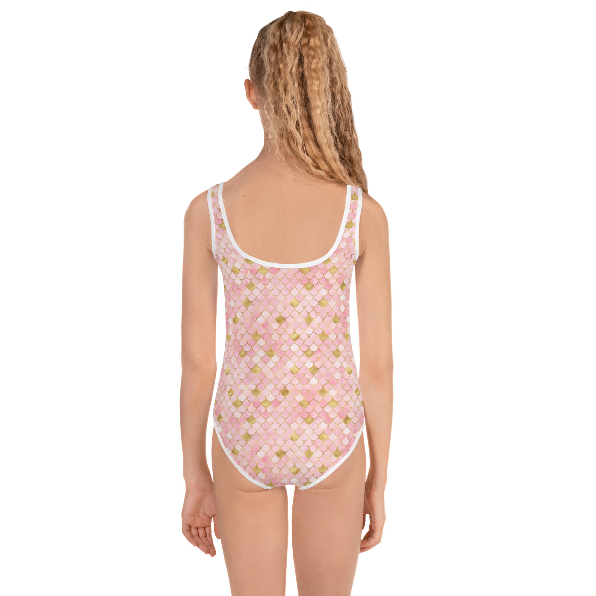 Kids Swimsuit Mermaid Pink