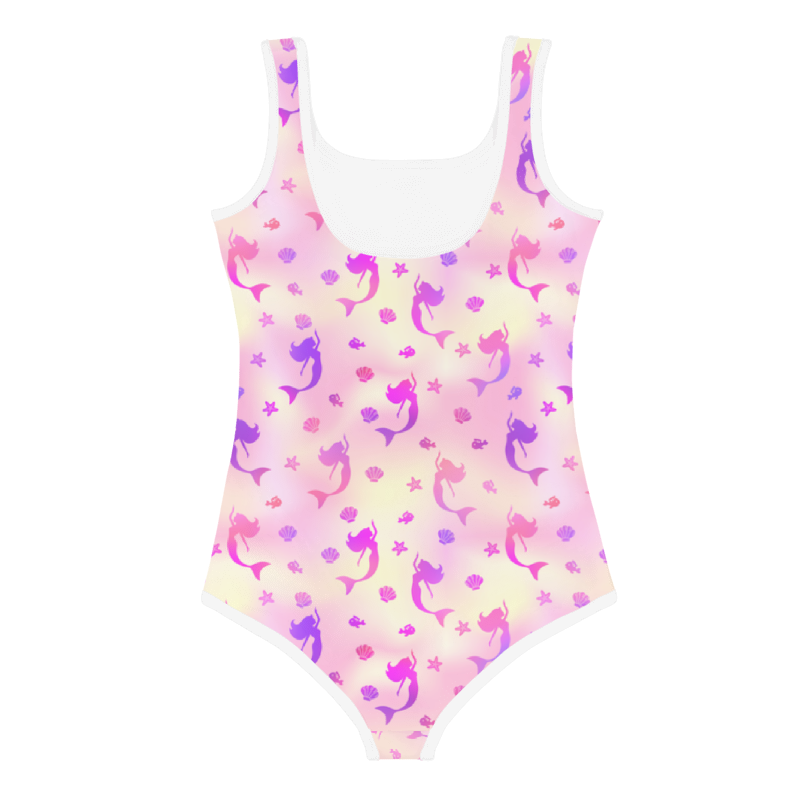 Kids Swimsuit Mermaid Pink and Blue