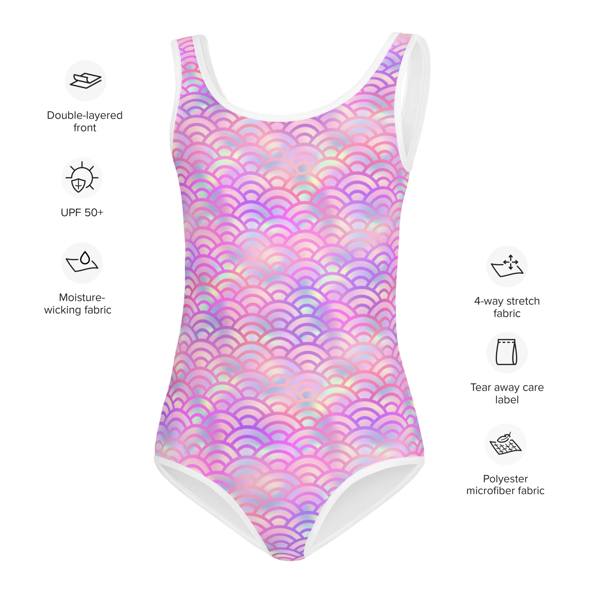 Kids Swimsuit Mermaid Pink