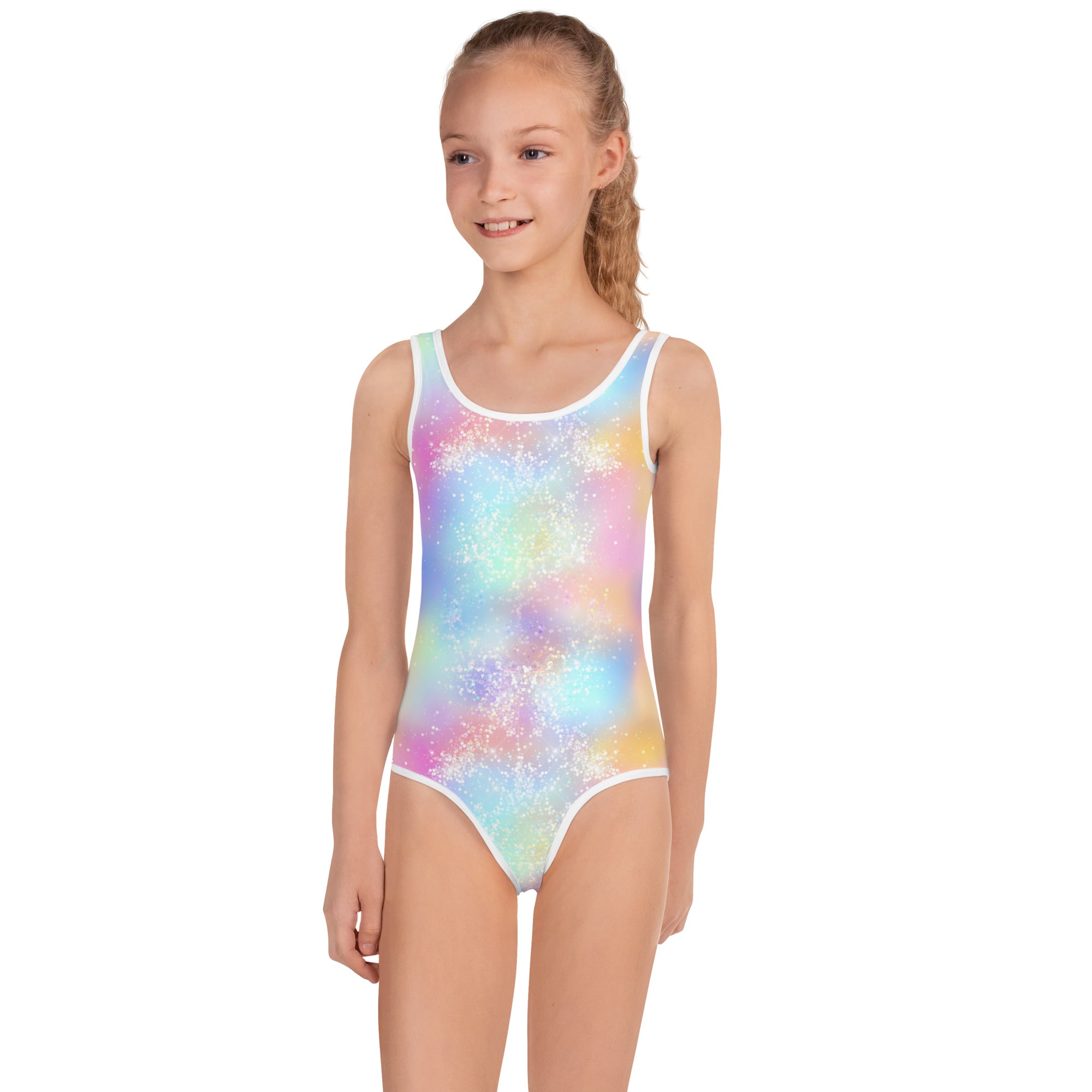 Kids Swimsuit Multi colour and sparkles