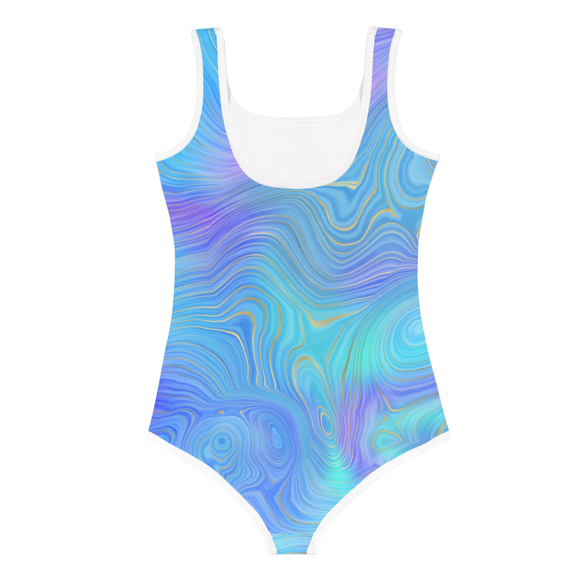 Kids Swimsuit Rainbow Blue