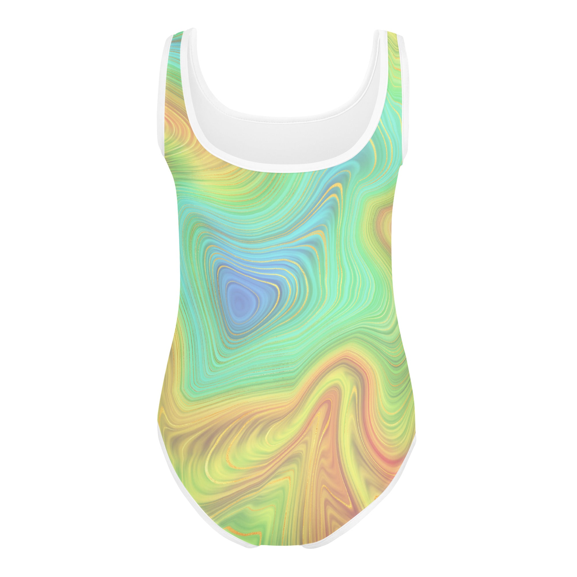 Kids Swimsuit Rainbow Yellow
