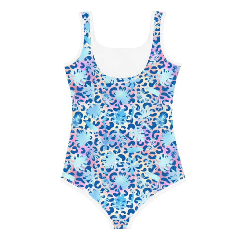 Kids Swimsuit Summer Leopard and Leafs