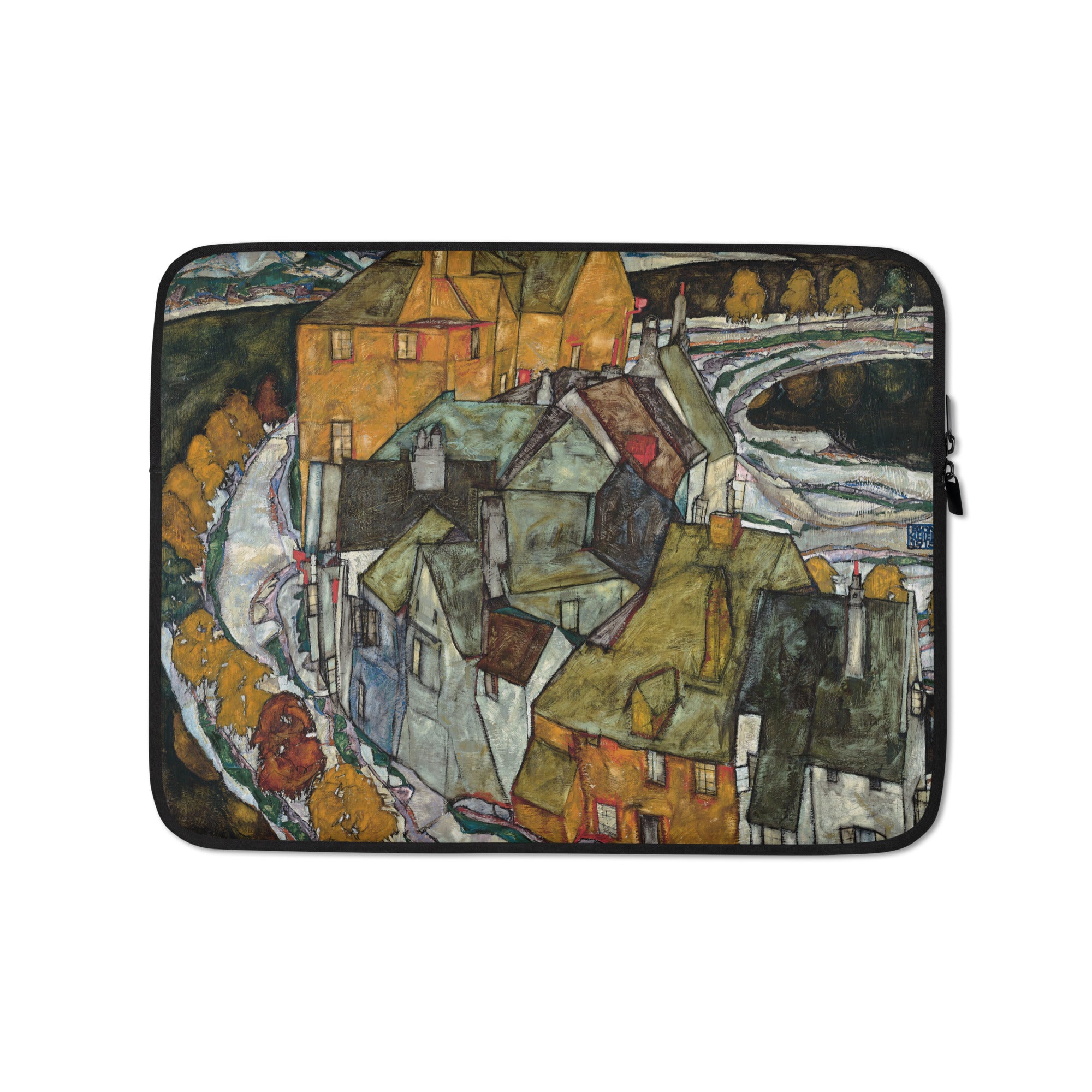 Laptop Sleeve Egon Schiele Crecent of Houses II