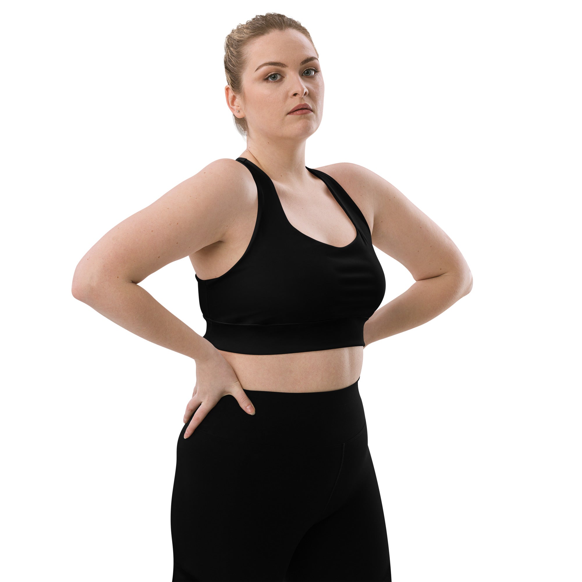 Longline sports bra Black