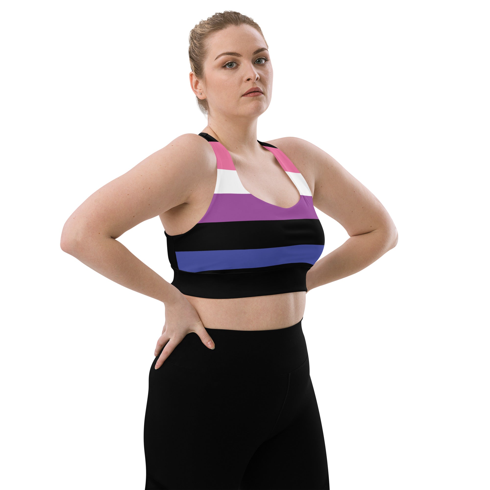 Longline sports bra Genderfluid