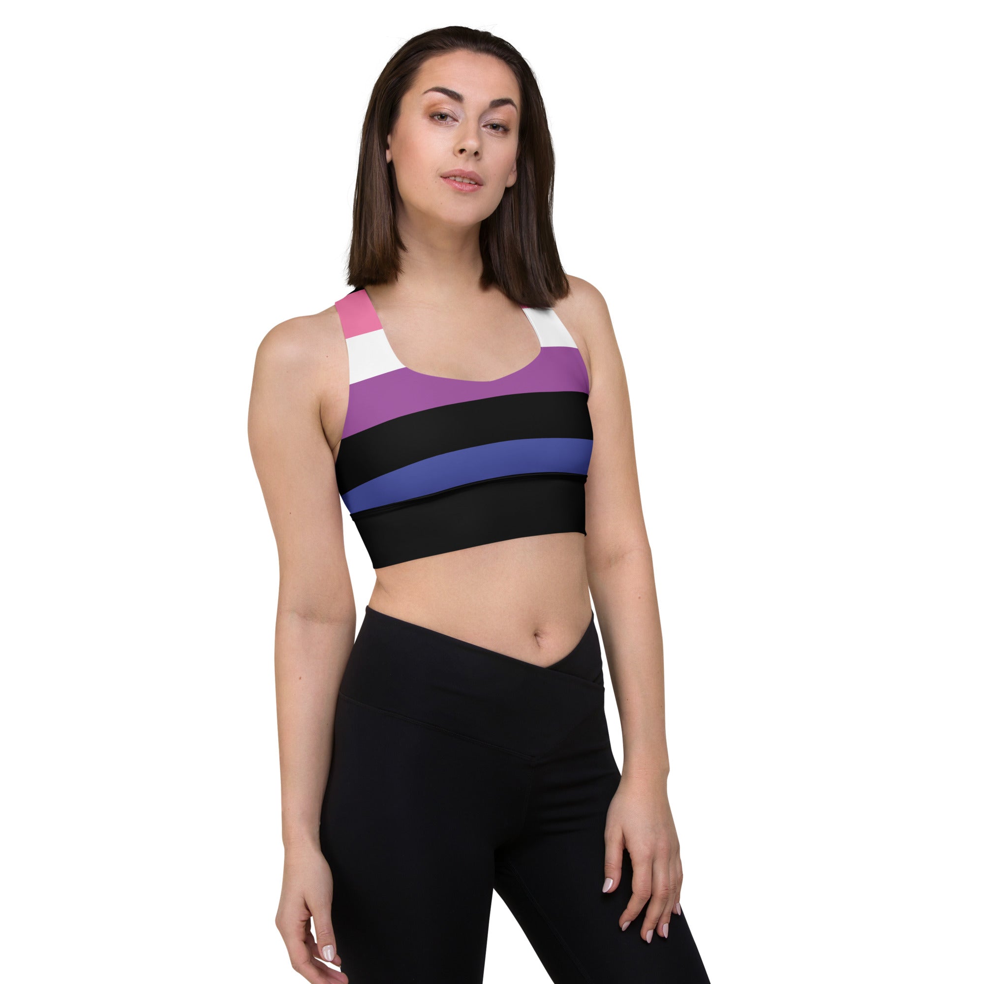 Longline sports bra Genderfluid