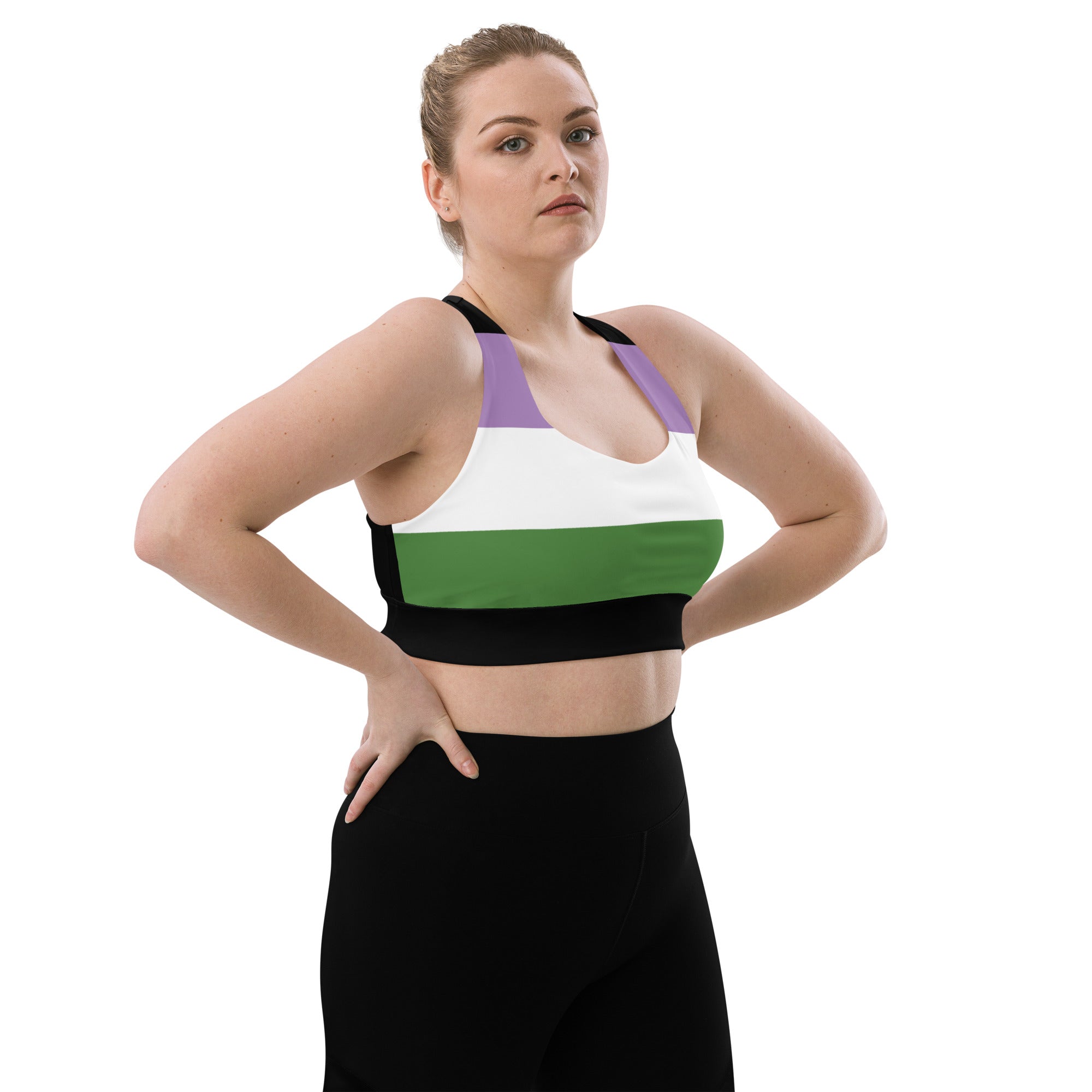 Longline sports bra Genderqueer
