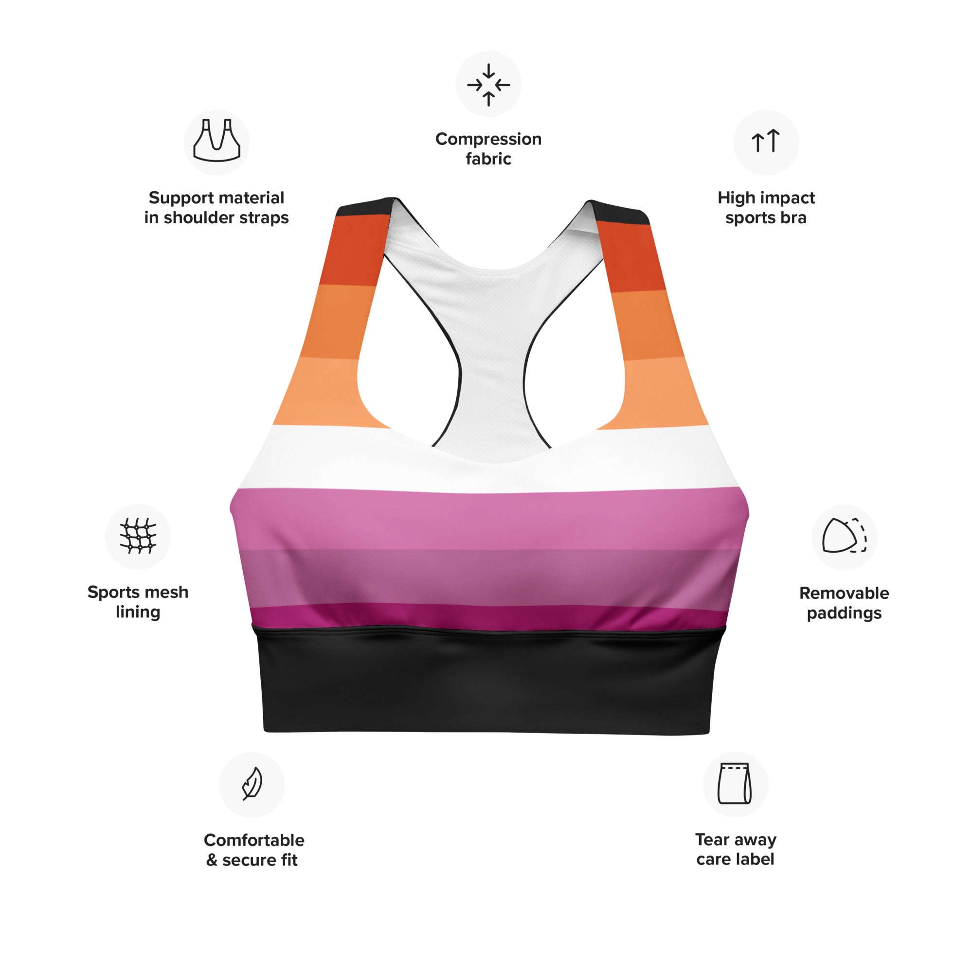 Longline sports bra Lesbian