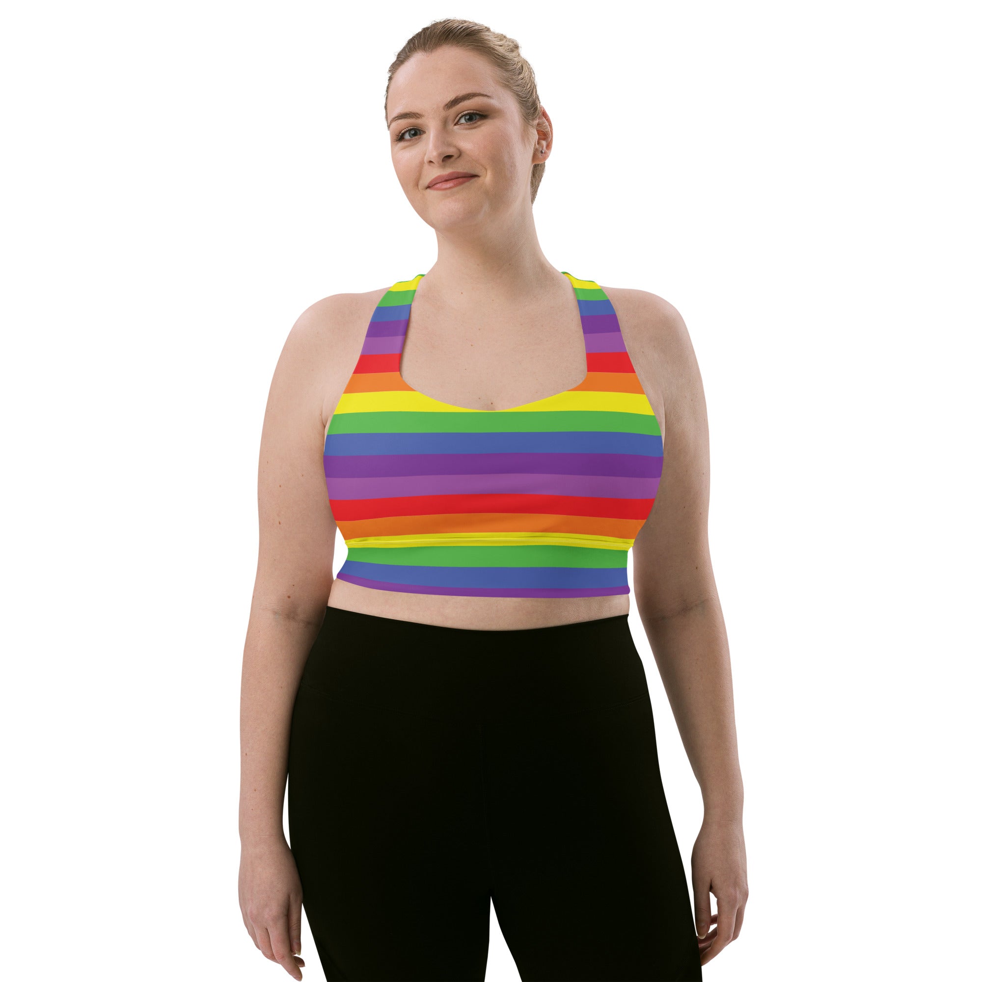 Longline sports bra Pride Rainbow