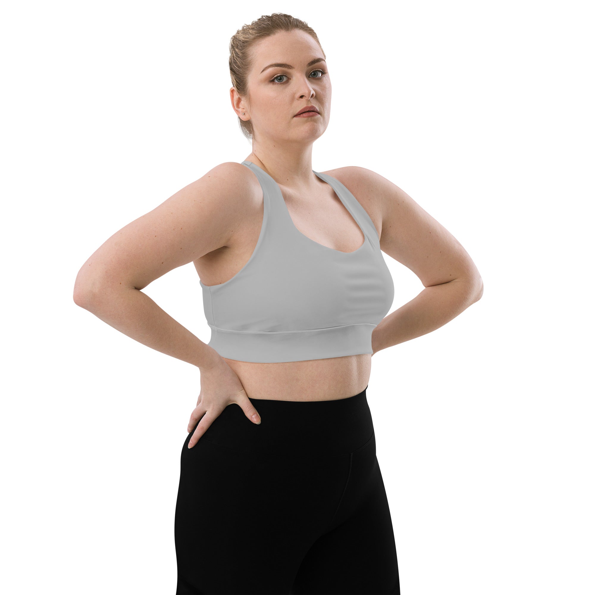 Longline sports bra Silver