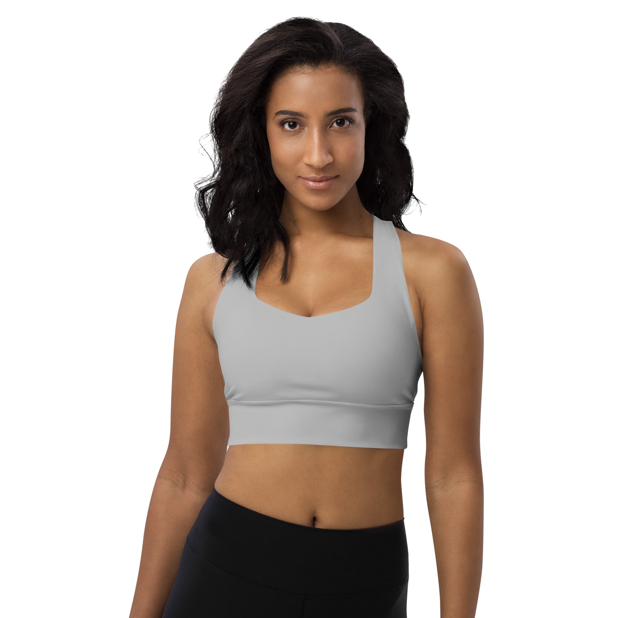 Longline sports bra Silver