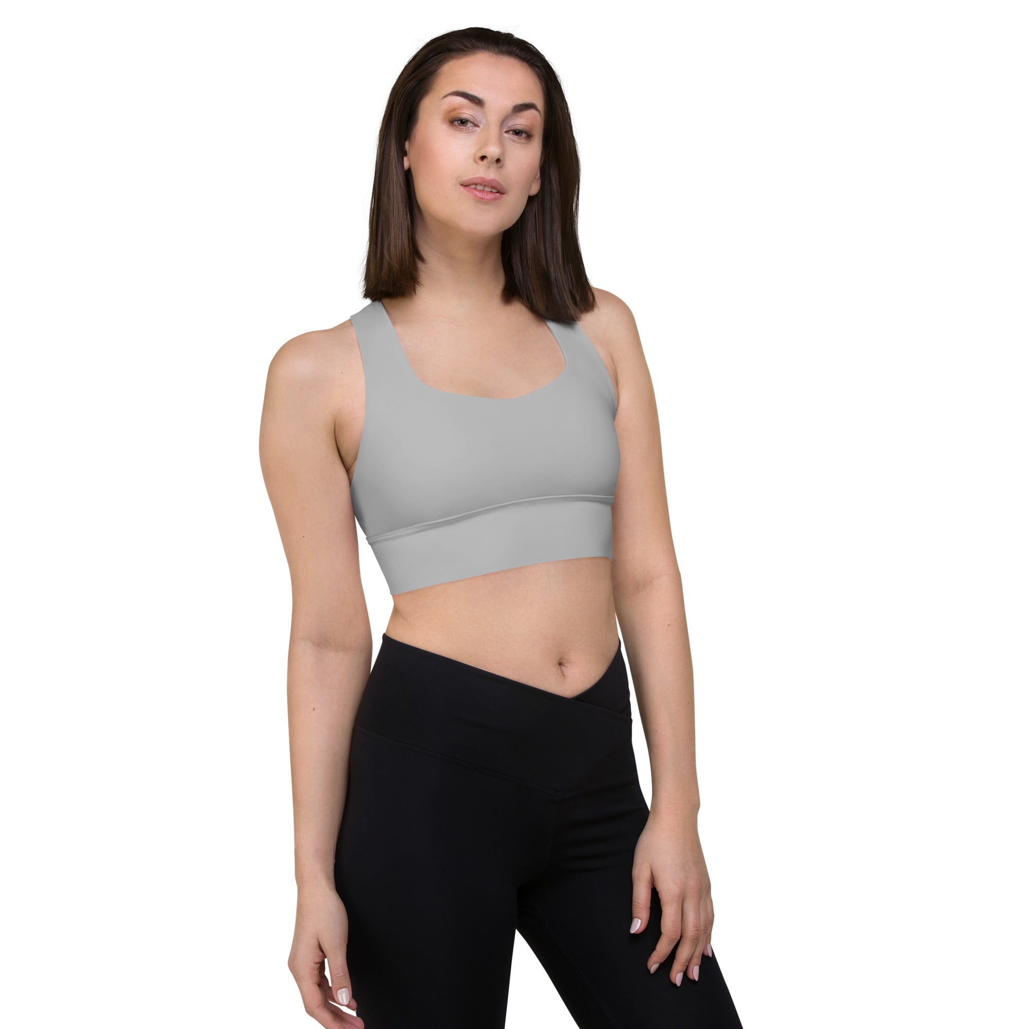 Longline sports bra Silver
