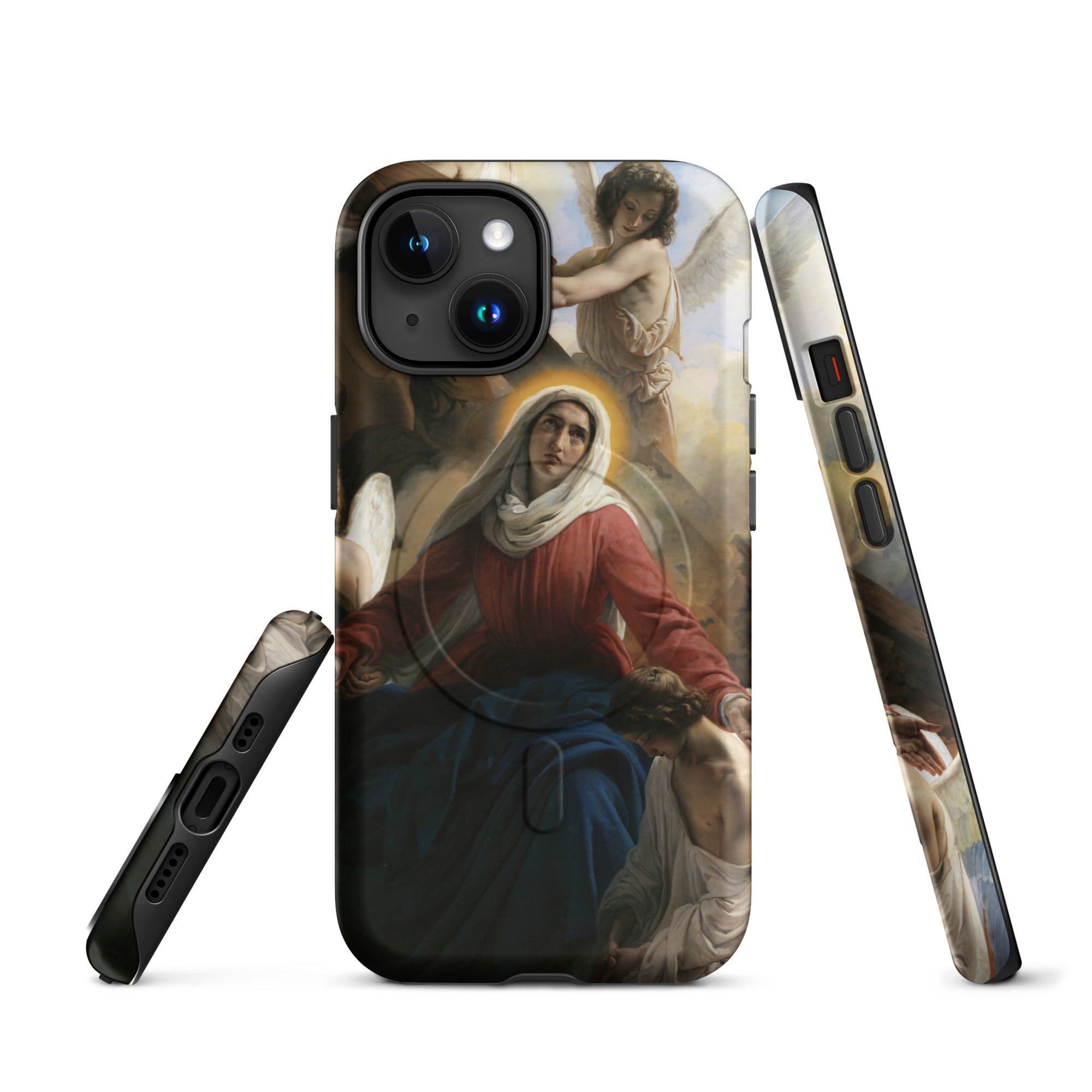 MagSafe® tough case for iPhone® Francesco Hayez La Vergine addolorata con gli angioli e i segni della passione 1842