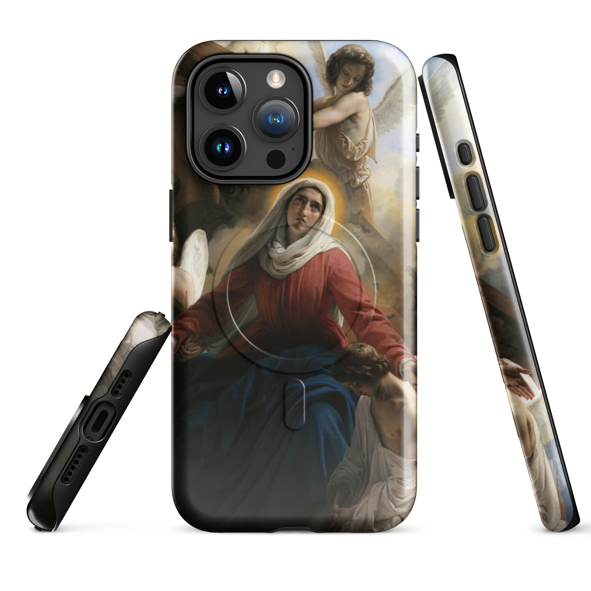 MagSafe® tough case for iPhone® Francesco Hayez La Vergine addolorata con gli angioli e i segni della passione 1842