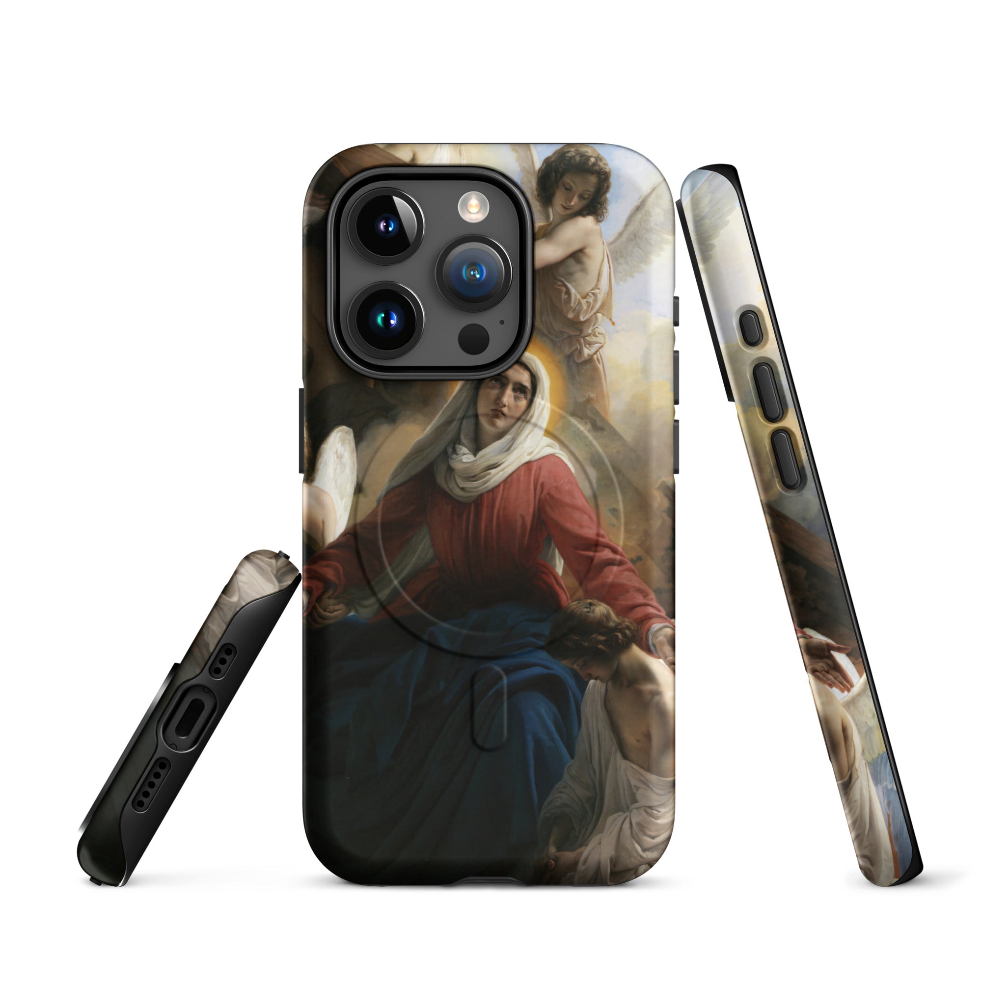 MagSafe® tough case for iPhone® Francesco Hayez La Vergine addolorata con gli angioli e i segni della passione 1842