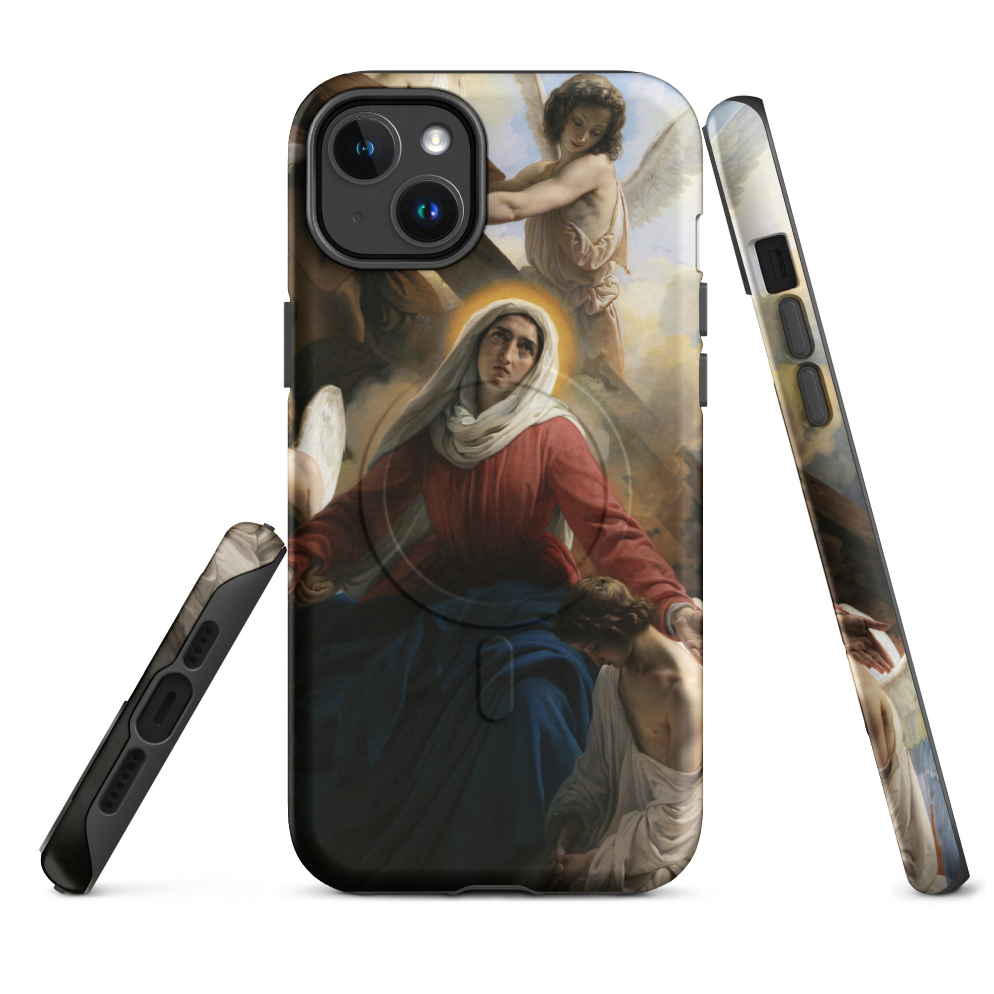 MagSafe® tough case for iPhone® Francesco Hayez La Vergine addolorata con gli angioli e i segni della passione 1842