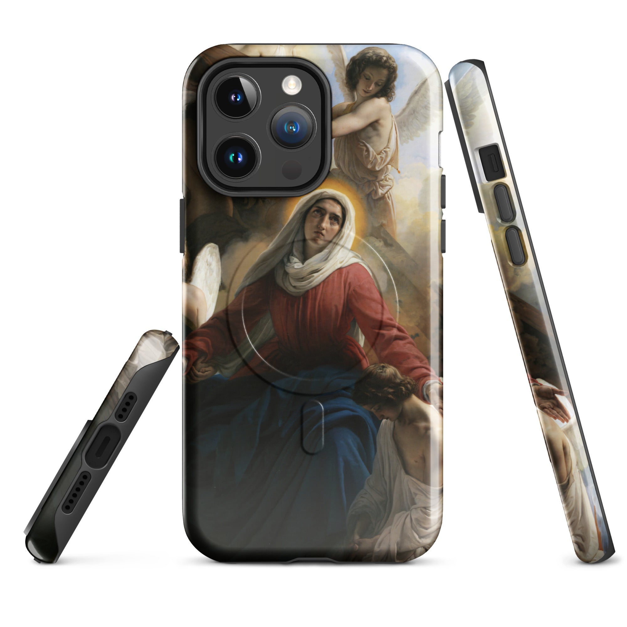 MagSafe® tough case for iPhone® Francesco Hayez La Vergine addolorata con gli angioli e i segni della passione 1842