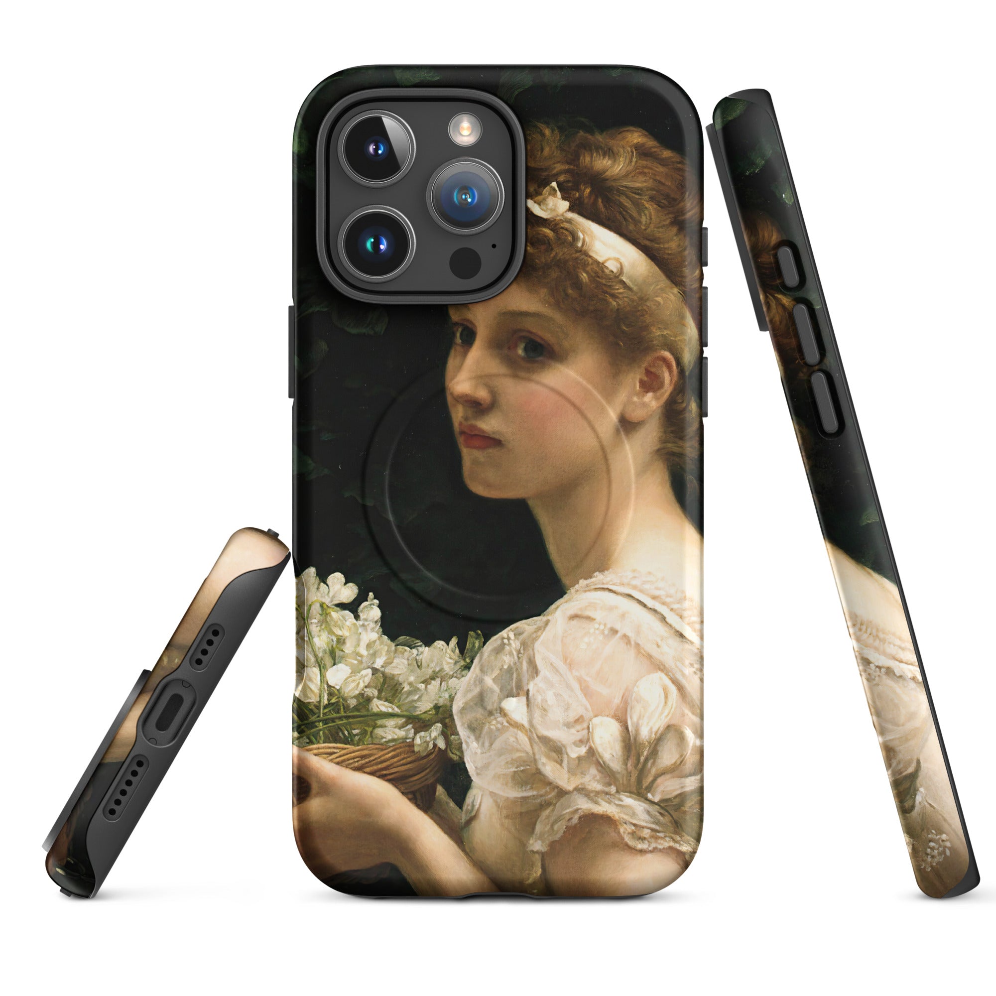 MagSafe® Tough case for iPhone® Pea Blossoms