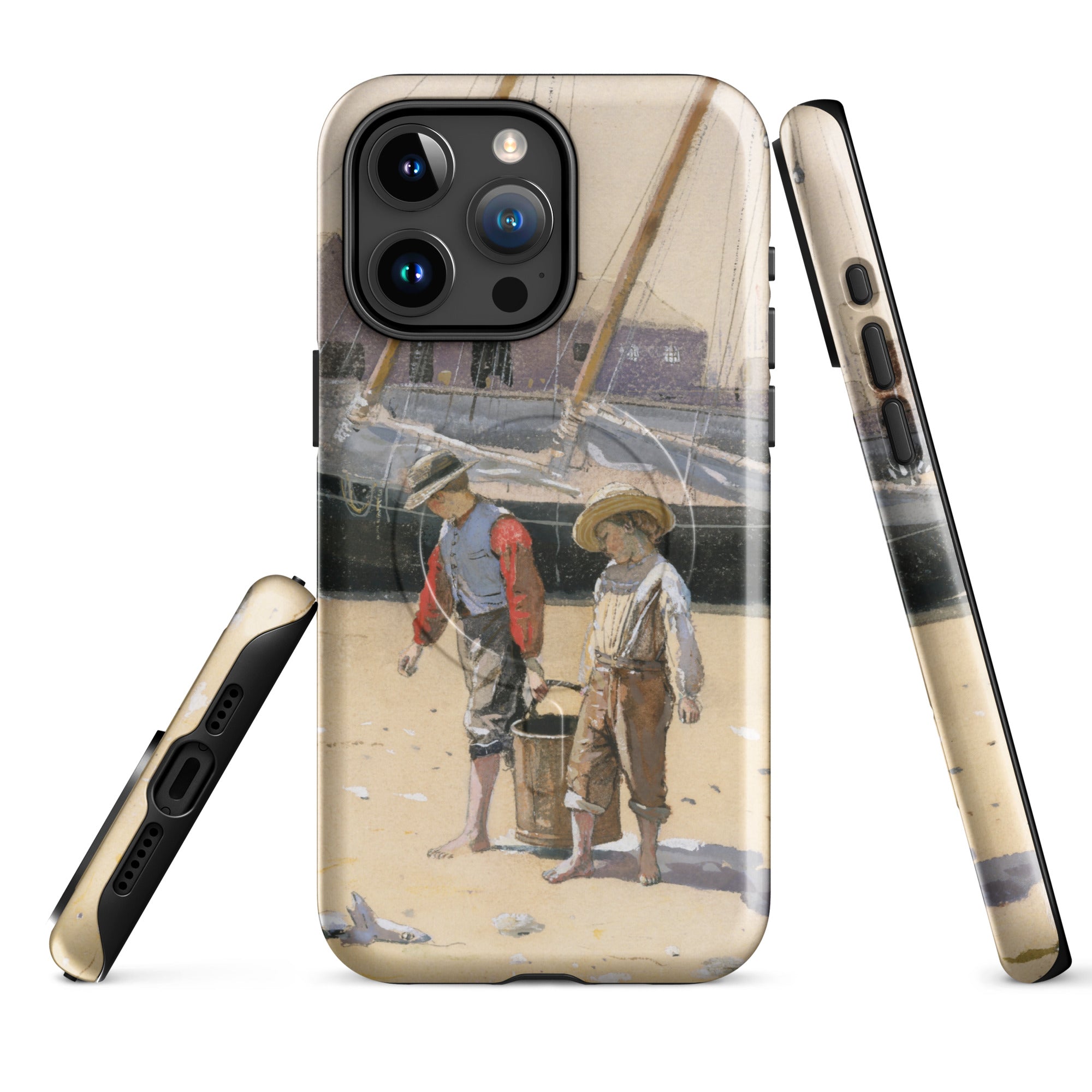 MagSafe® tough case for iPhone® Winslow Homer Basket of Clams 1873