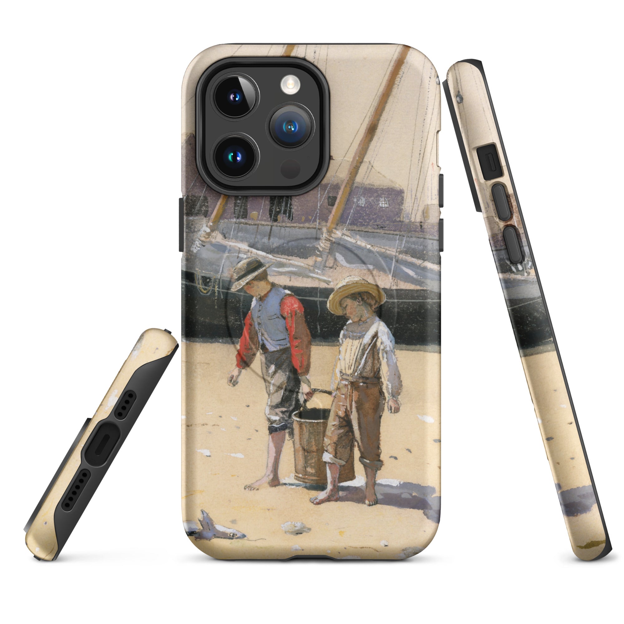 MagSafe® tough case for iPhone® Winslow Homer Basket of Clams 1873