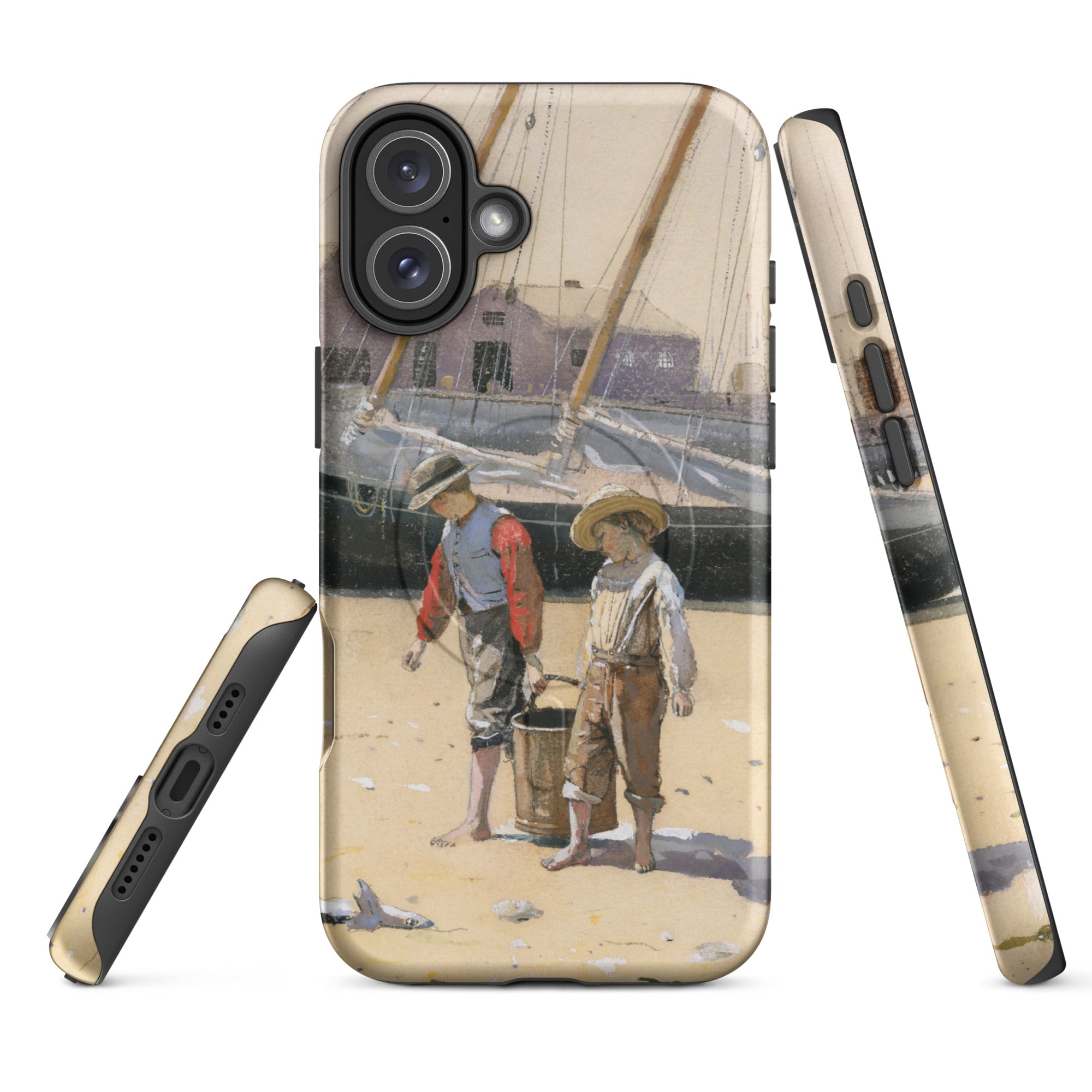 MagSafe® tough case for iPhone® Winslow Homer Basket of Clams 1873